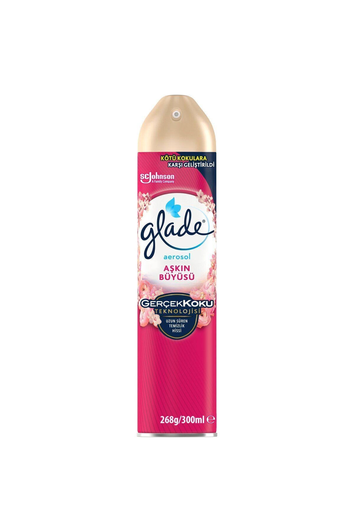 Glade Hava Tazeleyici Aerosol, Oda Kokusu, Aşkın Büyüsü, 300ml