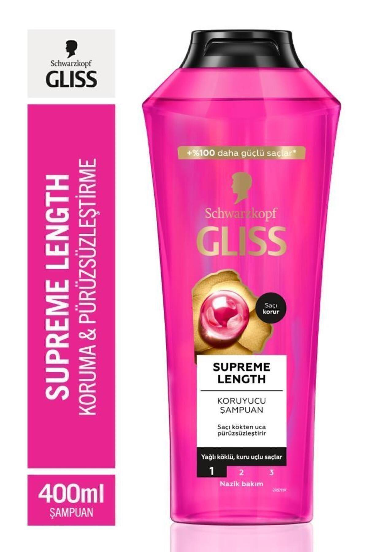 Gliss Supreme Length Uzun Saçlara Özel Şampuan 400 ML