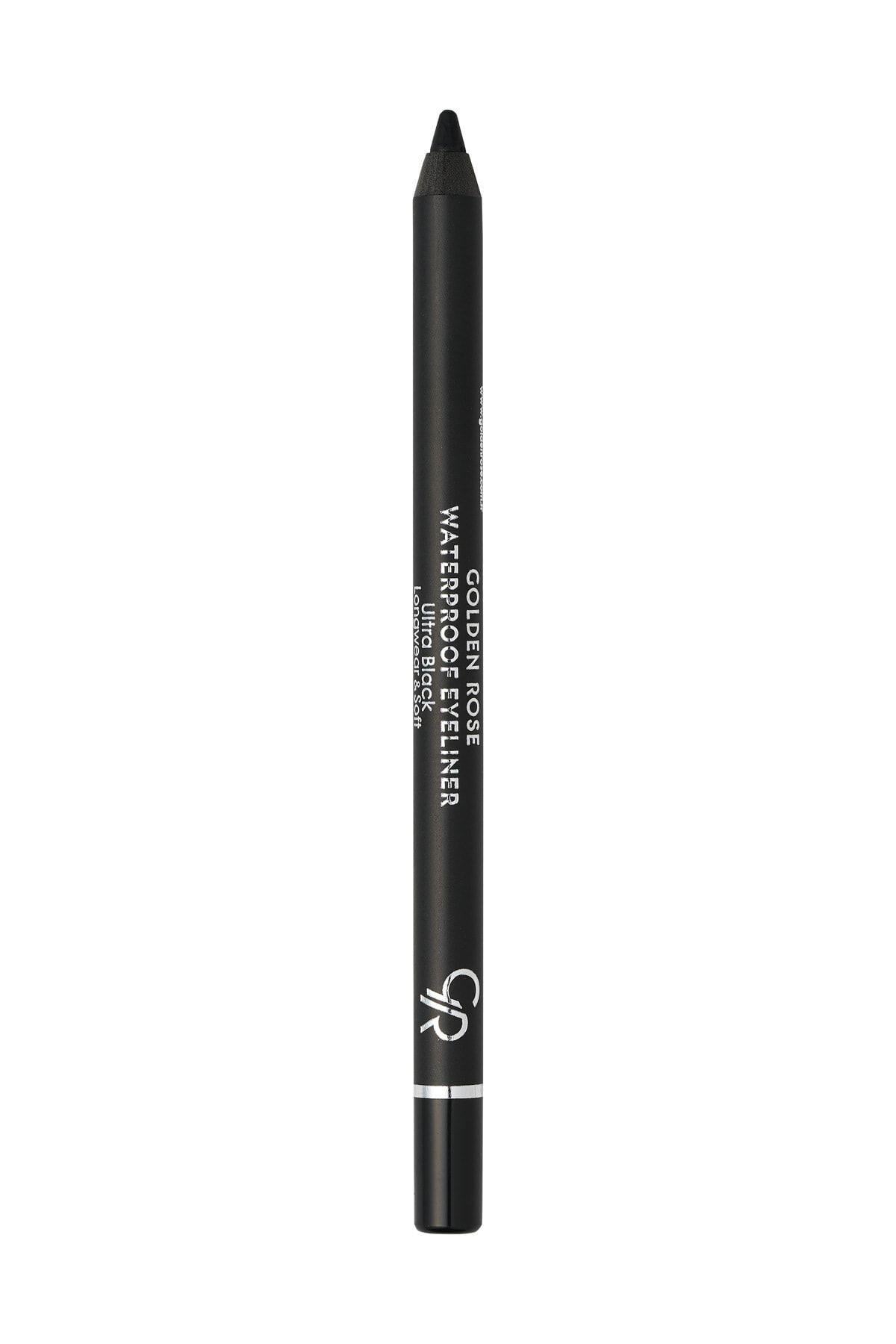 Golden Rose Waterproof Eyeliner Longwear & Soft Ultra Black - Ekstra Siyah Göz Kalemi - 8691190069469