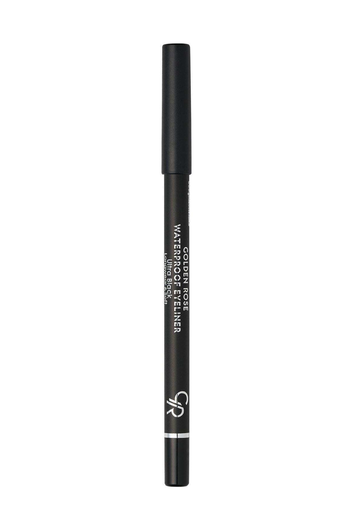 Golden Rose Waterproof Eyeliner Longwear & Soft Ultra Black - Ekstra Siyah Göz Kalemi - 8691190069469