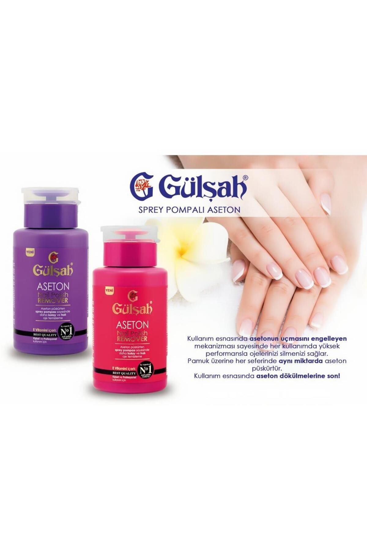 Gülşah Aseton Pompalı 175ml
