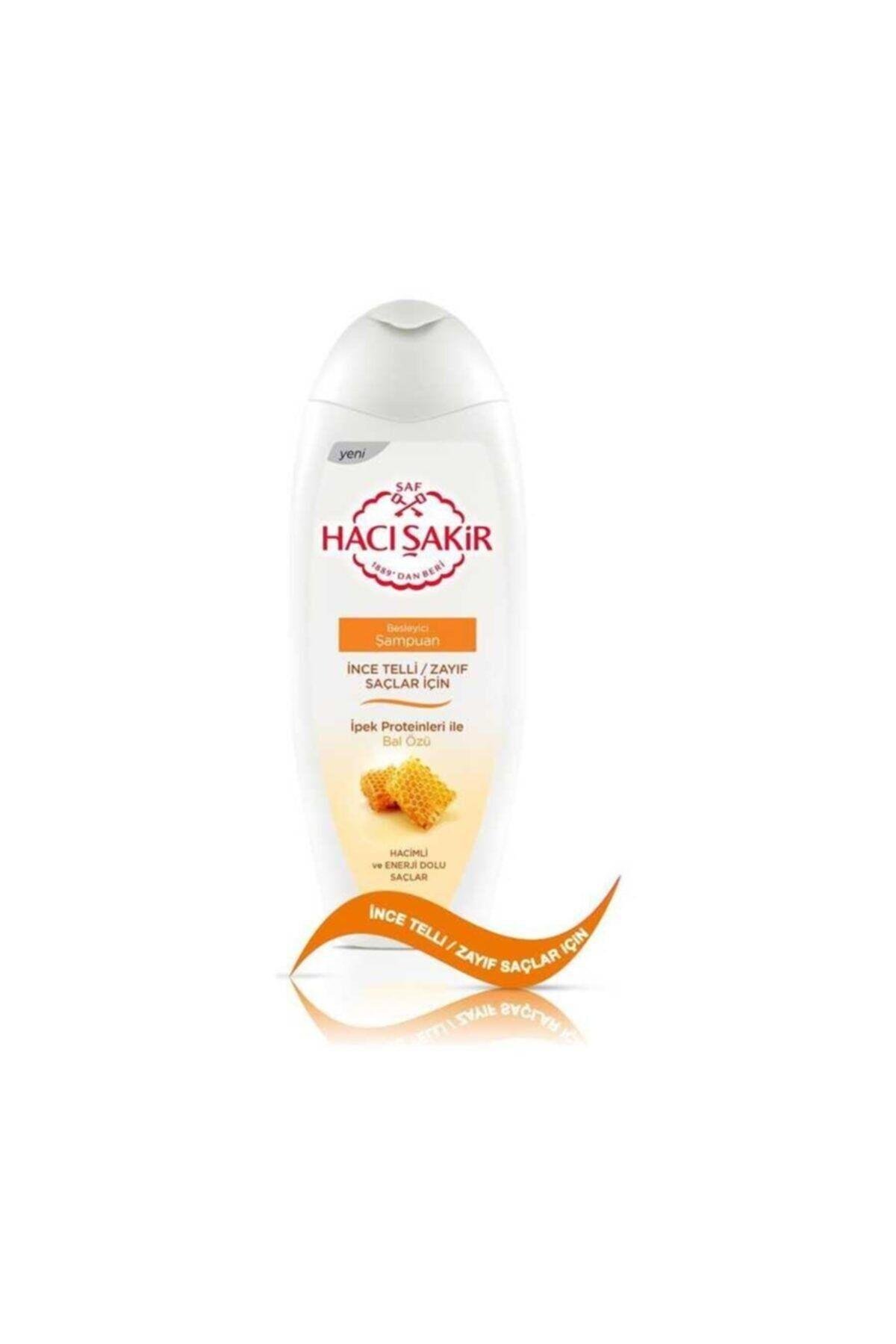 Hacı Şakir İnce Telli Saçlar İçin Bal Özlü Besleyici Şampuan 500 ml