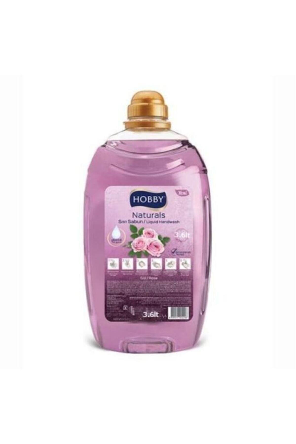 Hobby Sıvı Sabun Gliserinli 3 L. Gül Naturals Serisi