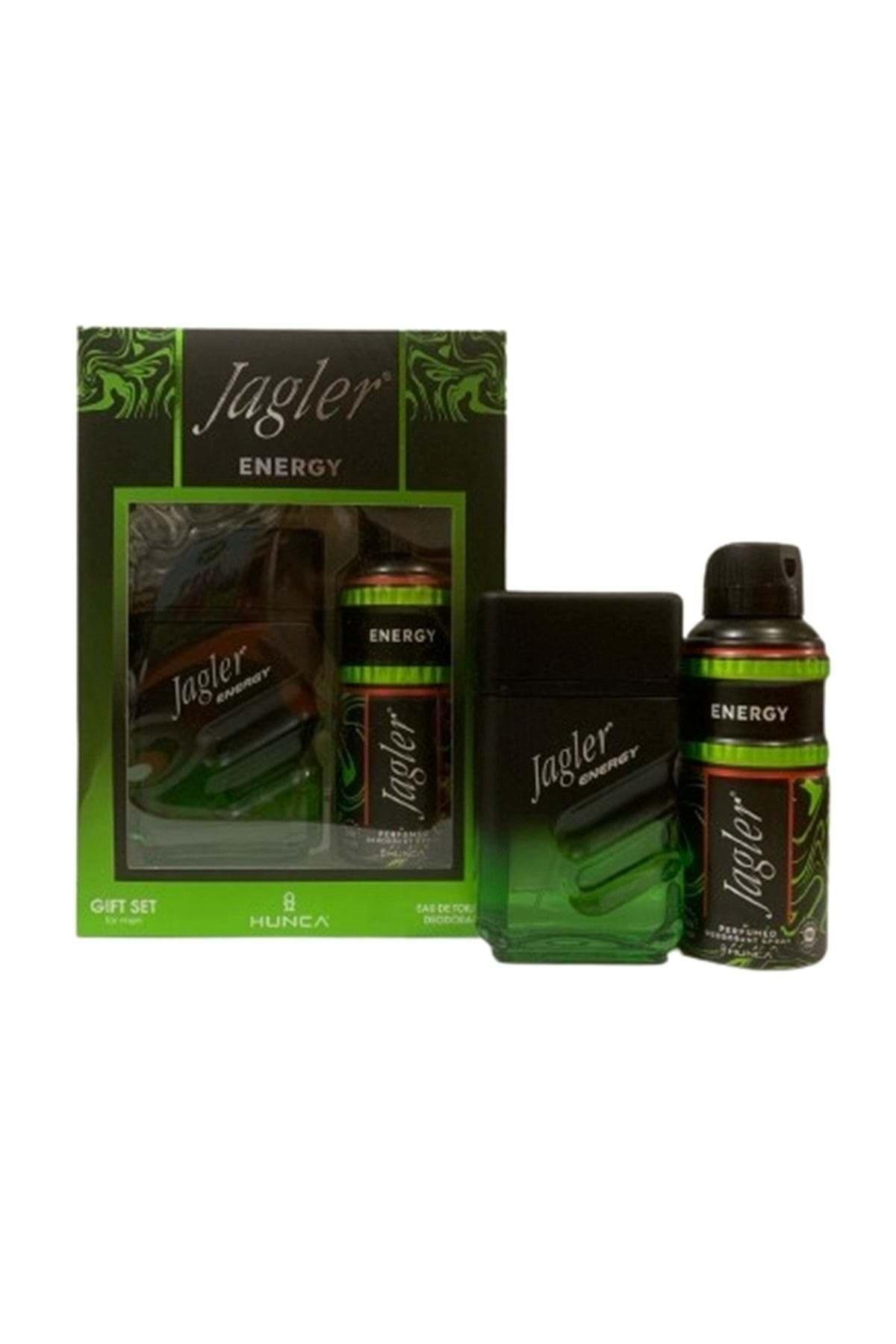 Jagler Energy 90 ml Edt 150 ml Deodorant Erkek Gofre
