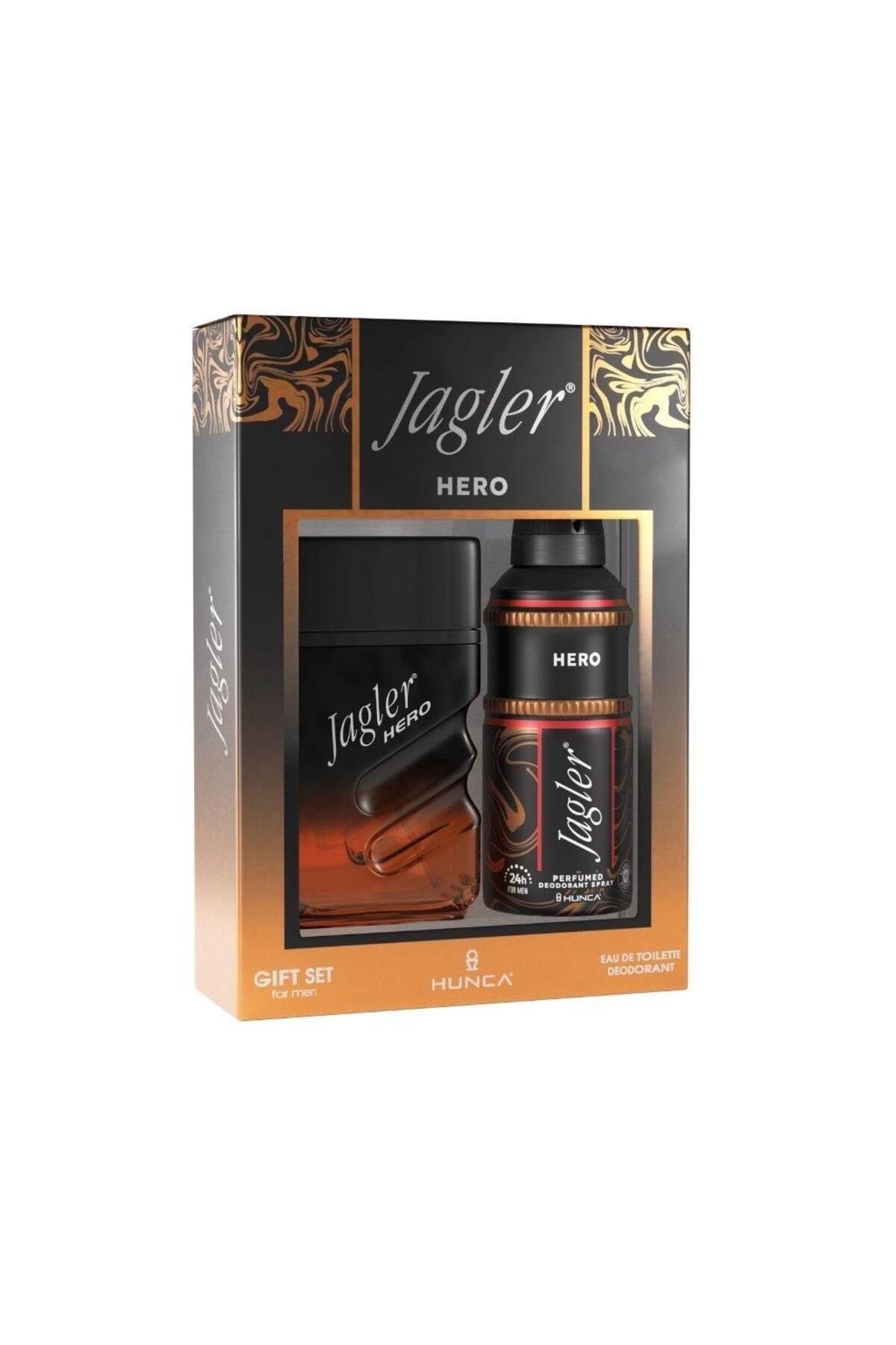 Jagler Hero 90 ml Edt 150 ml Deodorant Erkek Gofre