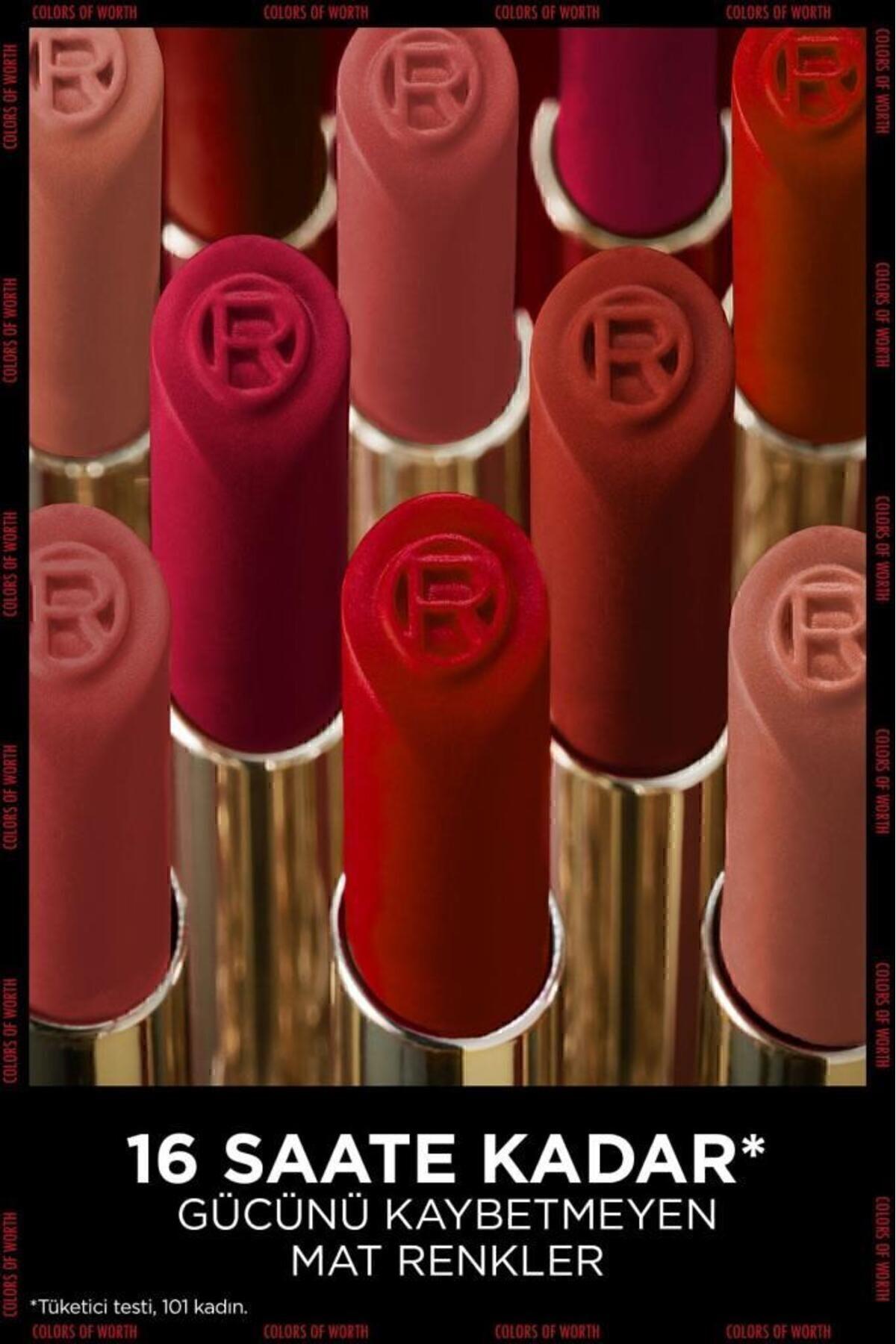 L'Oreal Paris Color Riche Colors Of Worth Intense Volume Matte Ruj - 100 Pink Worth It