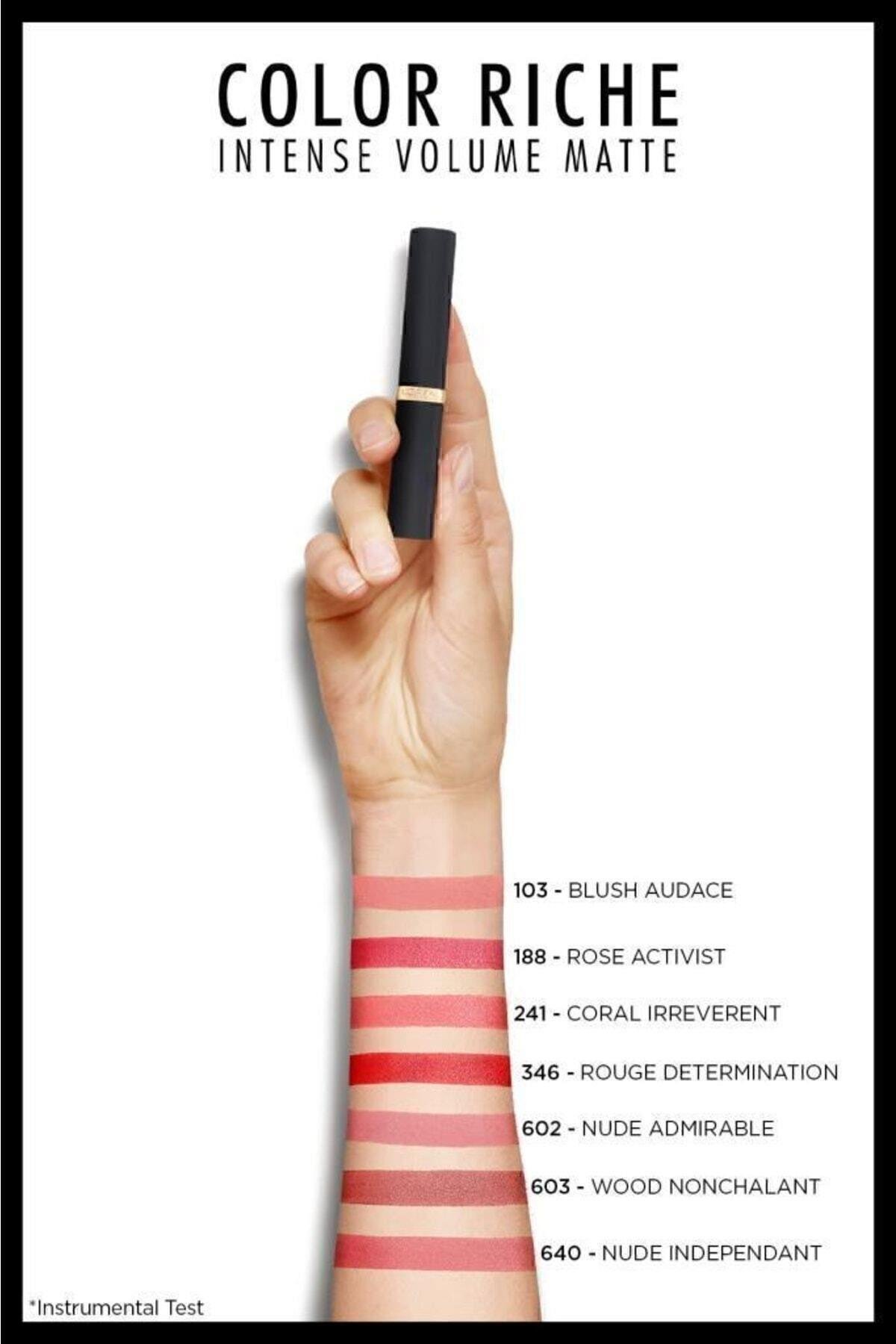 L'Oreal Paris Color Riche Intense Volume Matte Ruj - 602 Nude Admirable