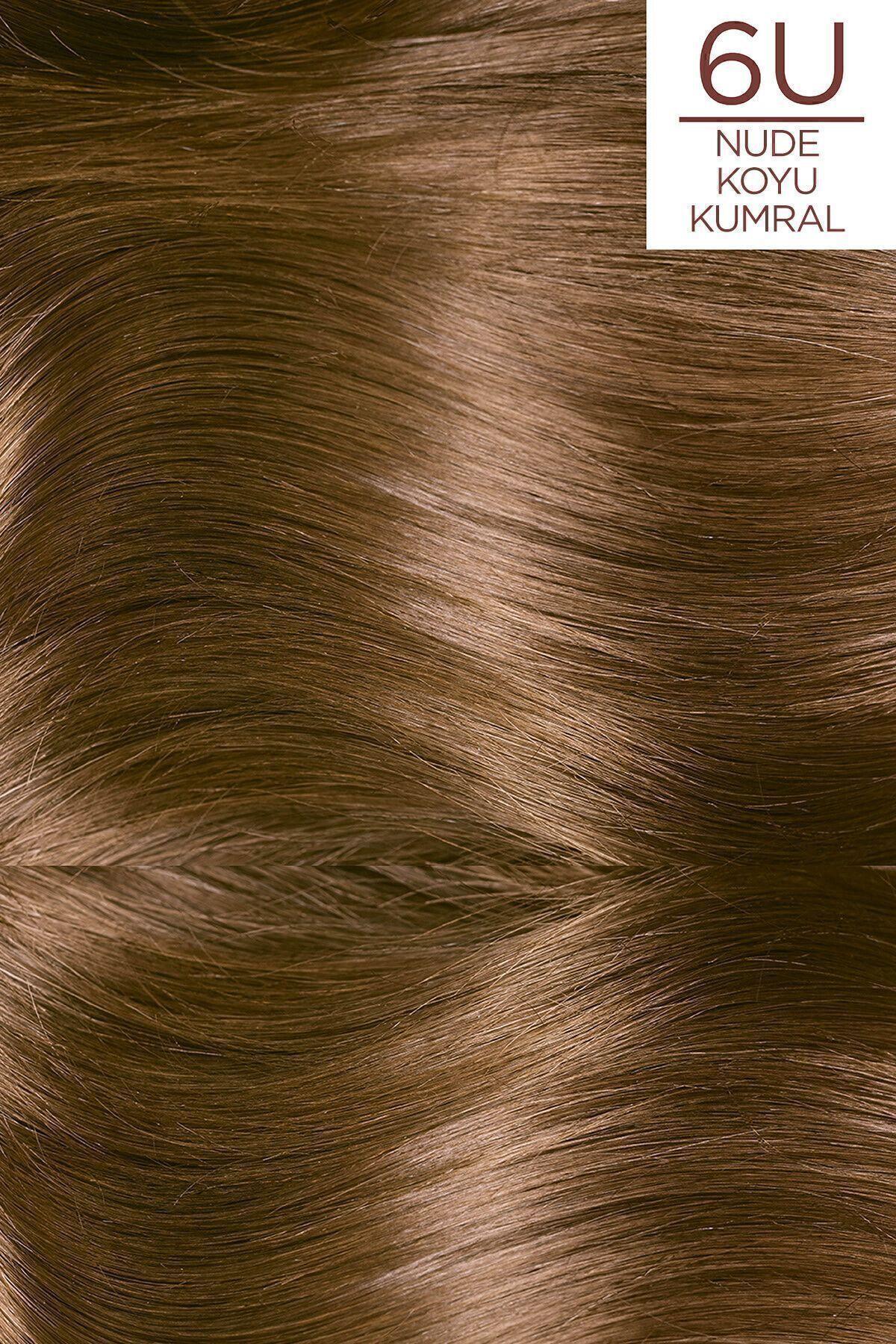 L'Oreal Paris Excellence Creme Nude Renkler Saç Boyası – 6u Nude Koyu Kumral