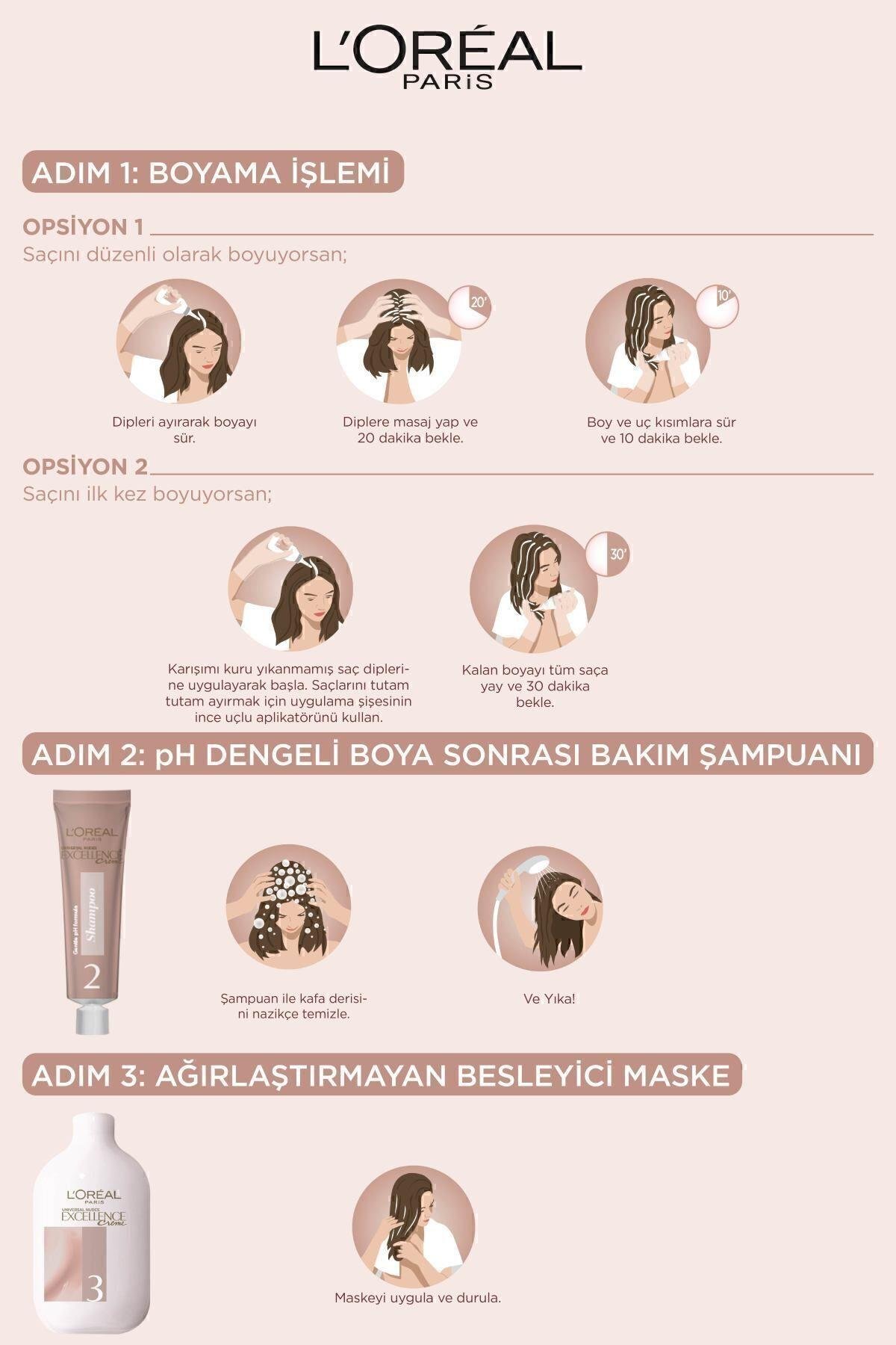 L'Oreal Paris Excellence Creme Nude Renkler Saç Boyası – 10u Nude Açık Sarı