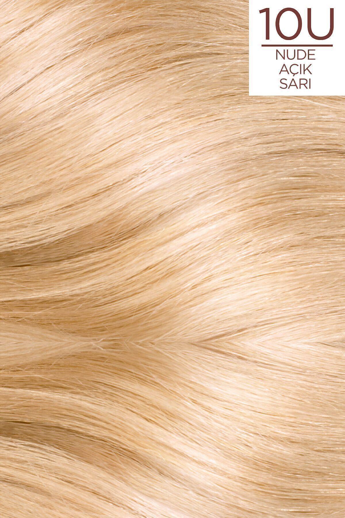 L'Oreal Paris Excellence Creme Nude Renkler Saç Boyası – 10u Nude Açık Sarı