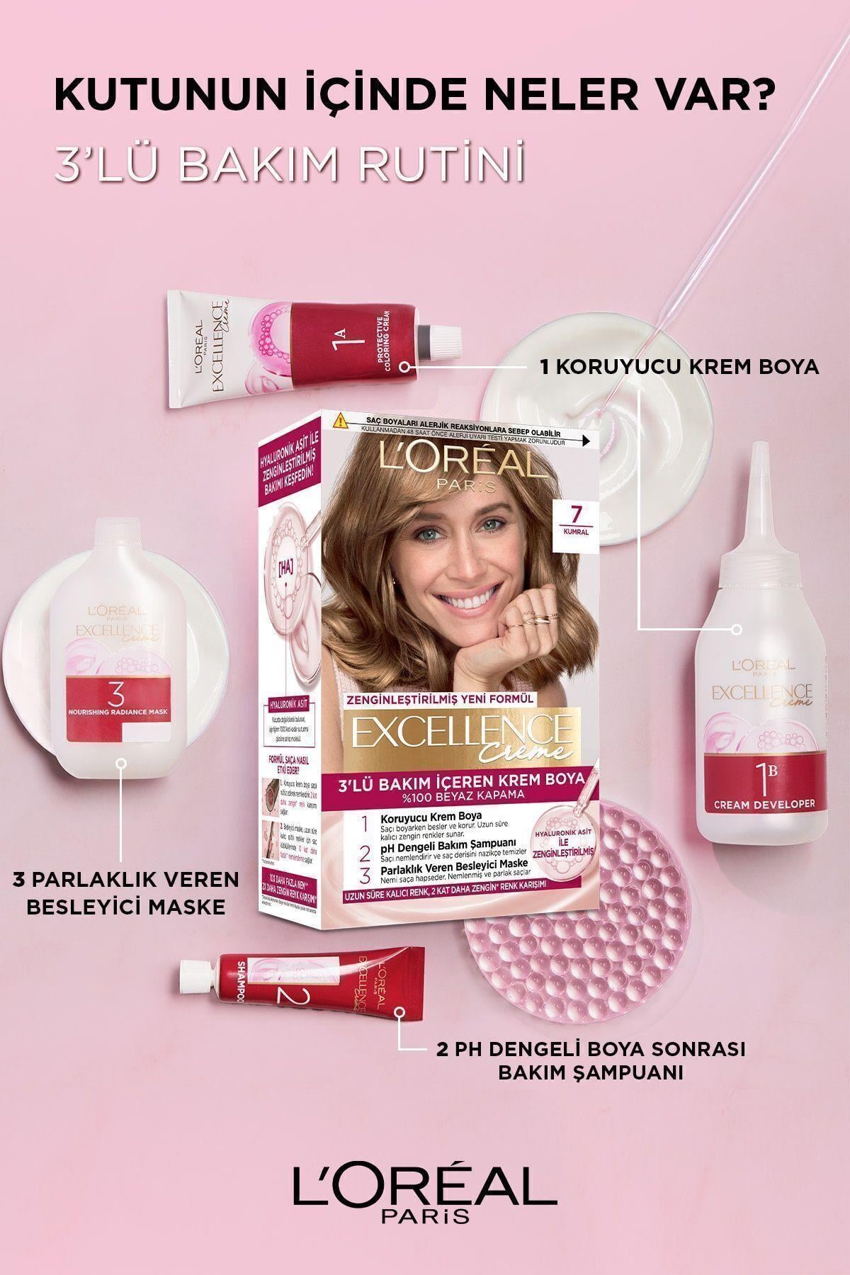 L'Oreal Paris Excellence Creme Saç Boyası - 6.1 Küllü Açık Kahve