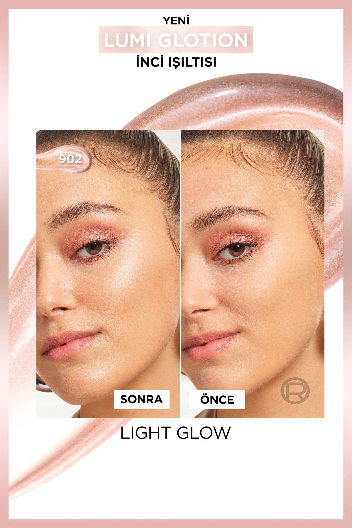 L'Oreal Paris Glotion All-in-one Doğal Işıltı 902 - Light Glow 40 ml Highlighter, Likit Aydınlatıcı
