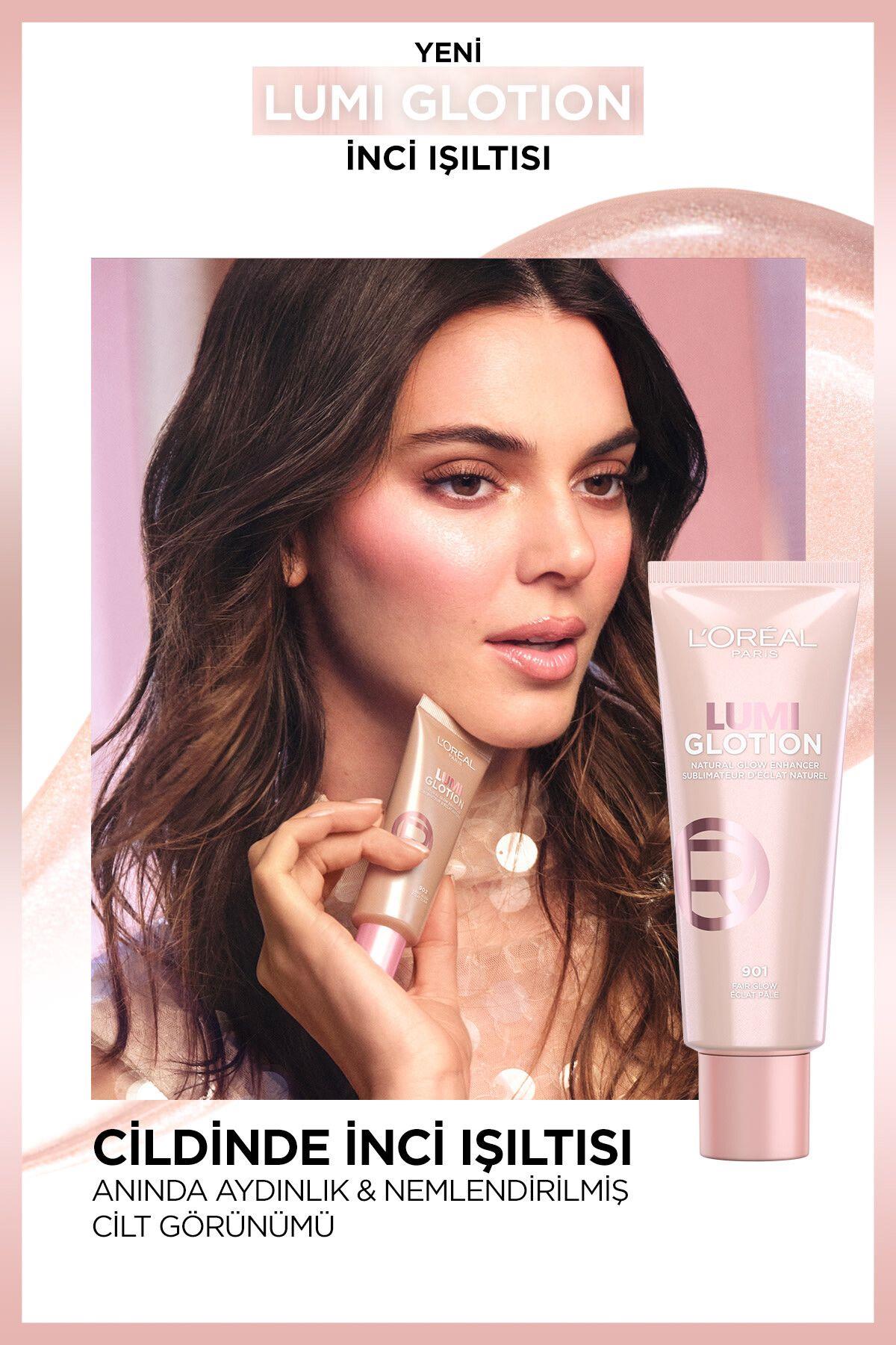 L'Oreal Paris Glotion All-in-one Doğal Işıltı 903 - Medium Glow 40 ml  Highlighter, Likit Aydınlatıcı