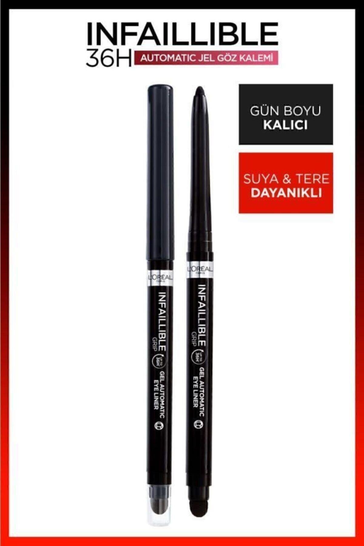 L'Oreal Paris Infaillable Automatic Jel Göz Kalemi - Yoğun Siyah