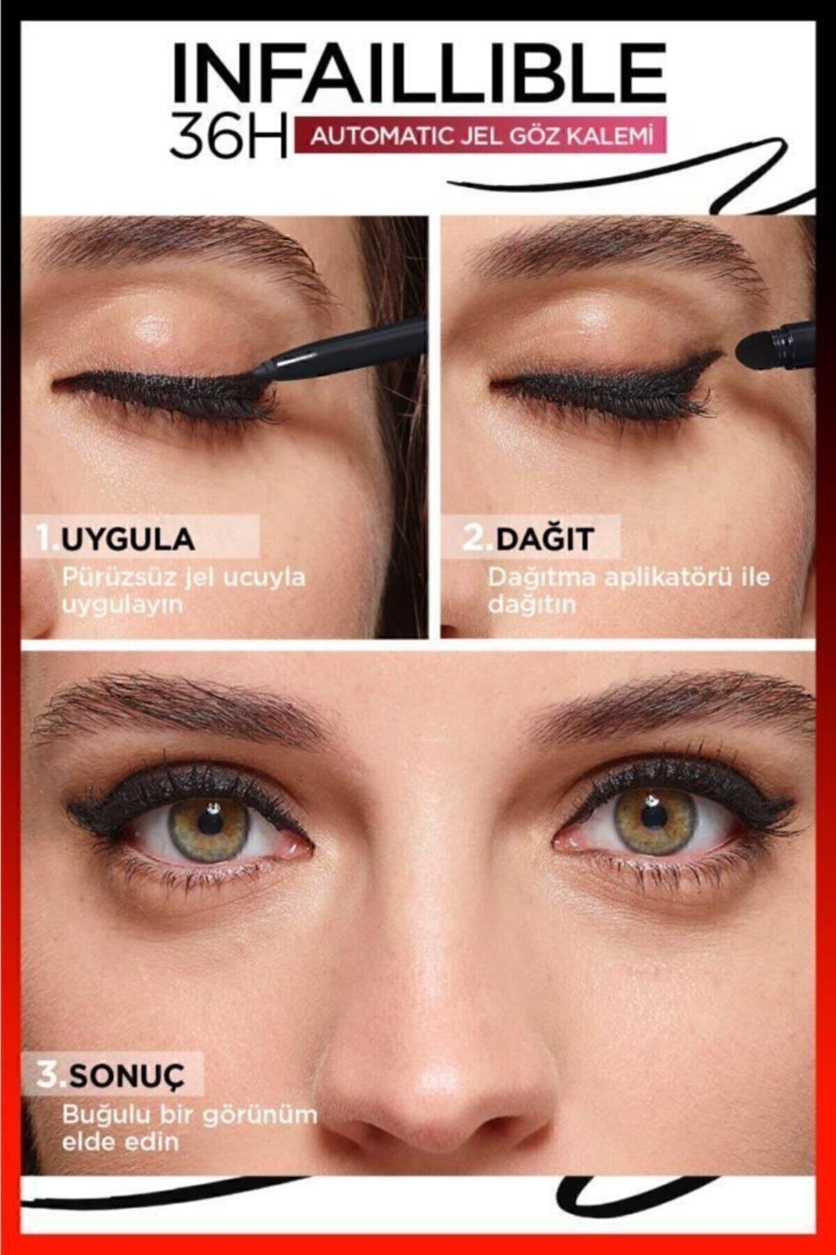 L'Oreal Paris Infaillable Automatic Jel Göz Kalemi - Yoğun Siyah