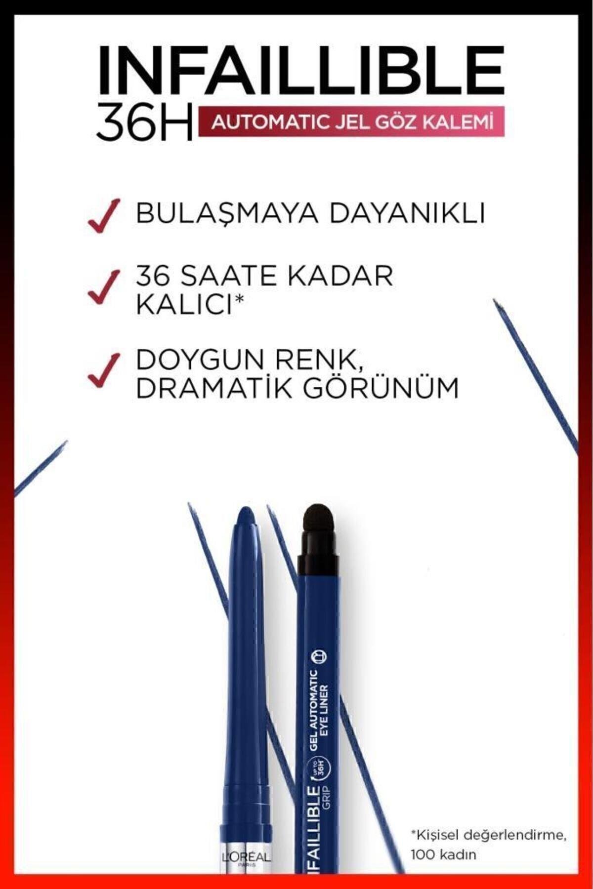 L'Oreal Paris Infaillable Automatic Jel Göz Kalemi - Mavi