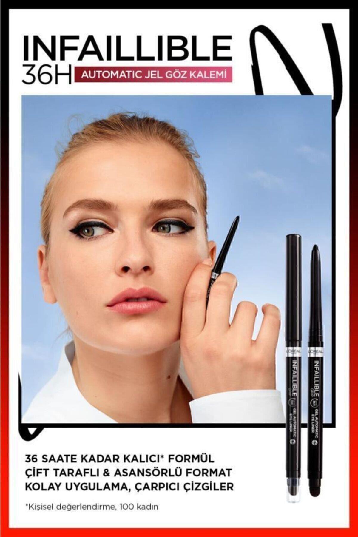 L'Oreal Paris Infaillable Automatic Jel Göz Kalemi - Yoğun Siyah