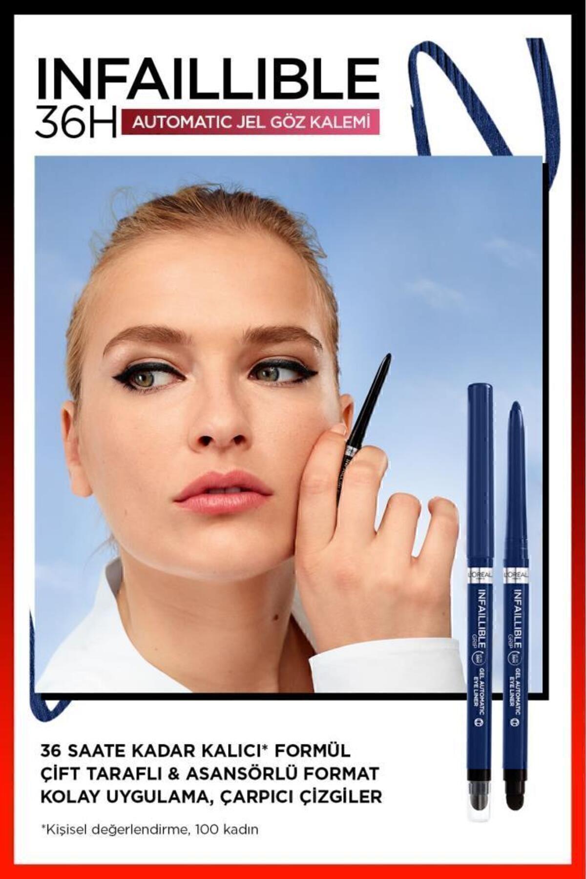 L'Oreal Paris Infaillable Automatic Jel Göz Kalemi - Mavi