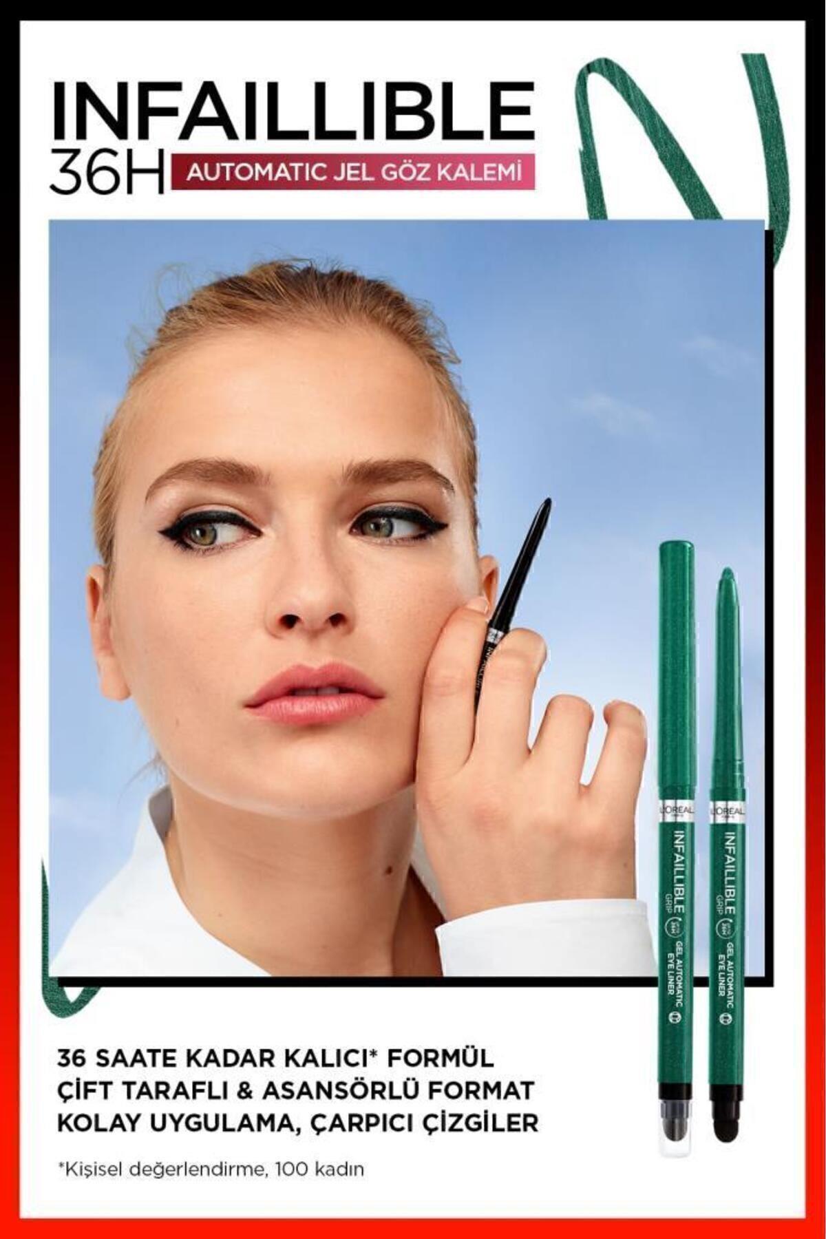 L'Oreal Paris Infaillable Automatic Jel Göz Kalemi - Zümrüt Yeşili