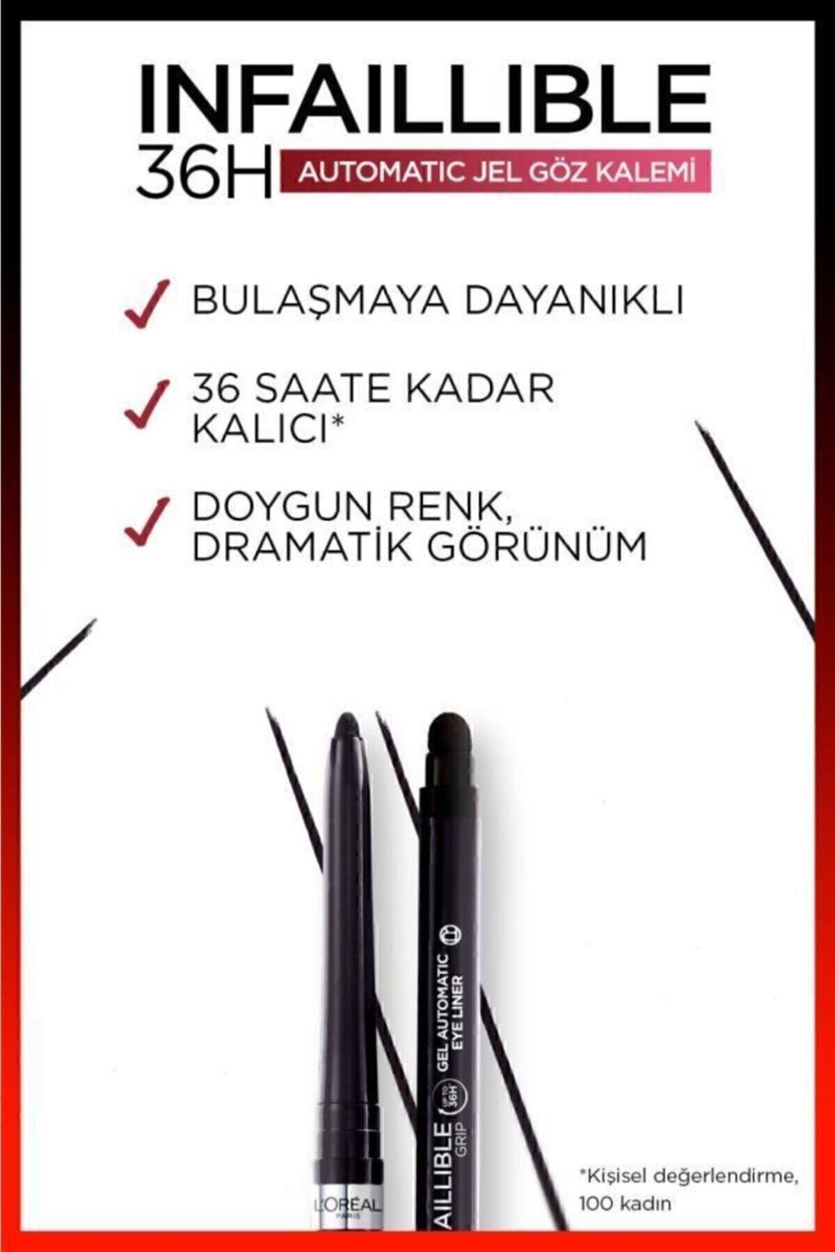 L'Oreal Paris Infaillable Automatic Jel Göz Kalemi - Yoğun Siyah