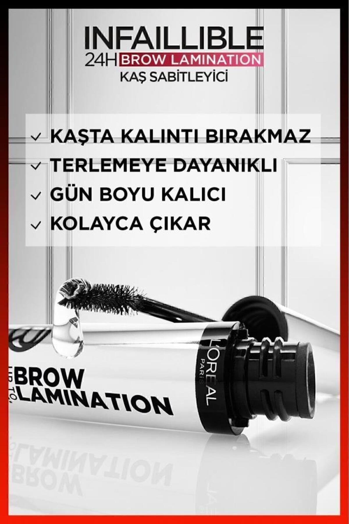 L'Oreal Paris Infaillible 24H Brow Lamination Şeffaf Kaş Sabitleyici