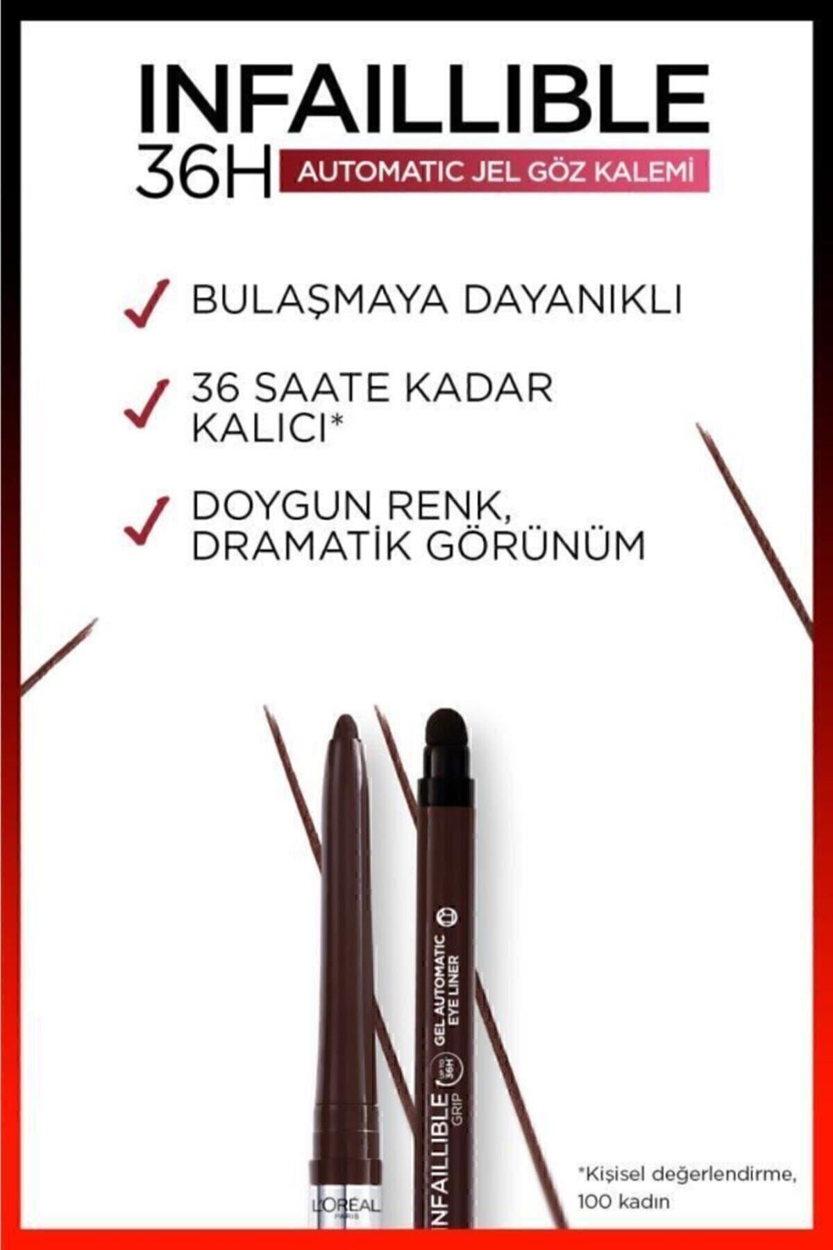 L'Oreal Paris Infaillible Automatic Jel Göz Kalemi - Kahverengi
