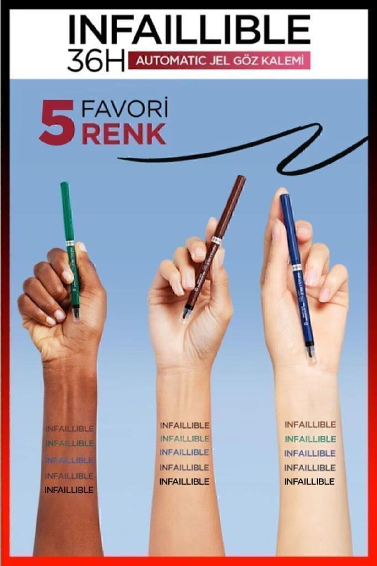 L'Oreal Paris Infaillible Automatic Jel Göz Kalemi - Mat Siyah