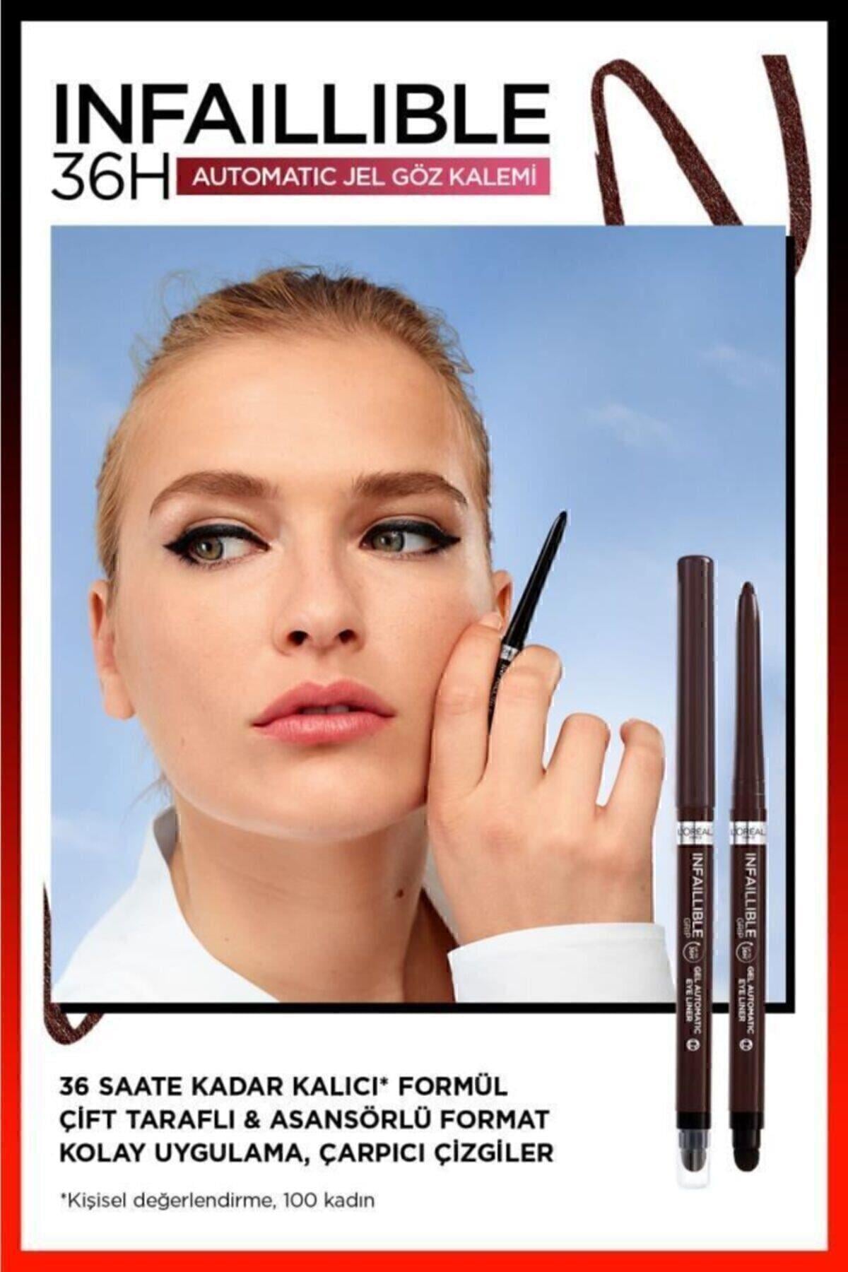 L'Oreal Paris Infaillible Automatic Jel Göz Kalemi - Kahverengi