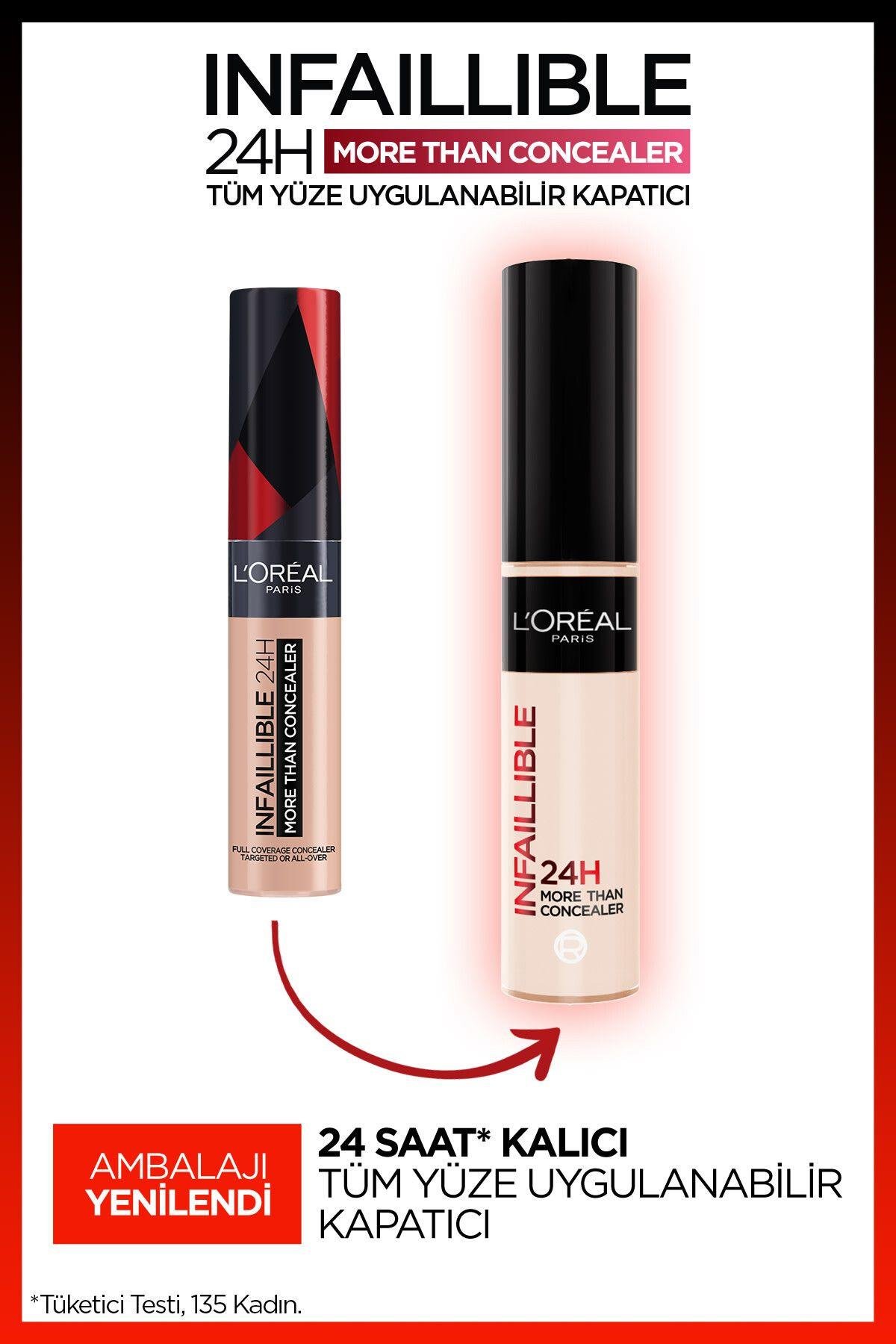 L'Oreal Paris Infaillible Tüm Yüze Uygulanabilir Kapatıcı 327 Cashmere Concealer
