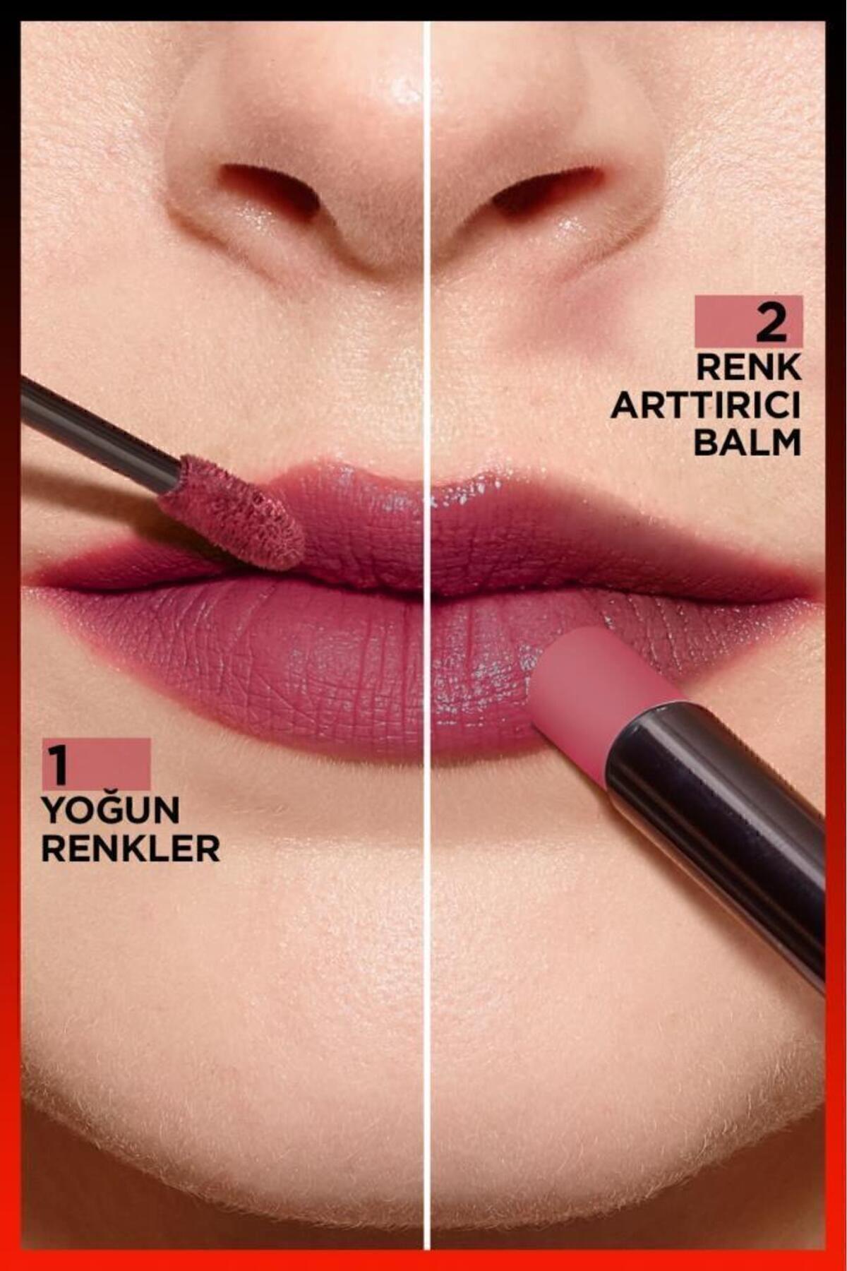 L'Oreal Paris L'oréal Paris Infaillible 2-step 24 Saat Kalıcı Likit Ruj & Balm - 302 Rose Eternite
