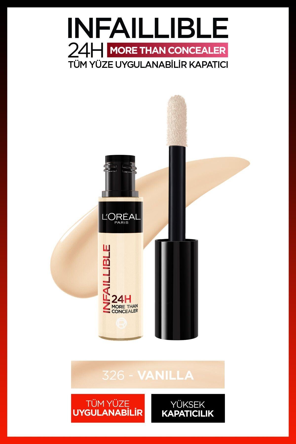 L'Oreal Paris L'Oréal Paris Infaillible 24H Tüm Yüze Uygulanabilir Kapatıcı - 326 Vanilla Concealer