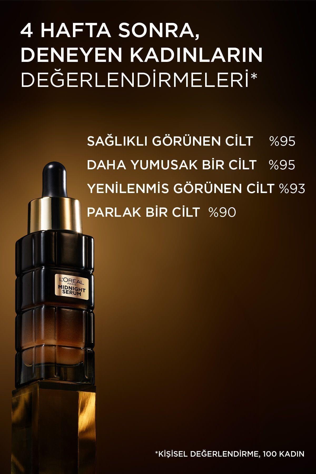 L'Oreal Paris L'oréal Paris Midnight Serum Cilt Yenileme & Cilt Görünümü Canlandırma Etkili- 30 Ml