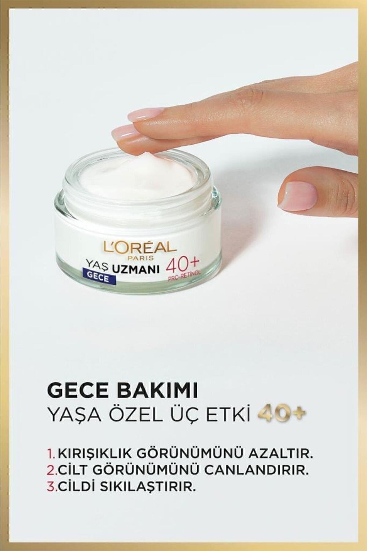 L'Oreal Paris L'oréal Paris Yaş Uzmanı 40+ Kırışıklık Karşıtı Sıkılaştırıcı Gece Kremi 50ml