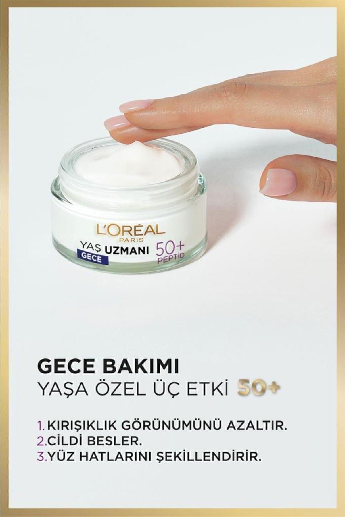 L'Oreal Paris L'oréal Paris Yaş Uzmanı 50+ Kırışıklık Karşıtı Yenileyici Gece Kremi 50ml