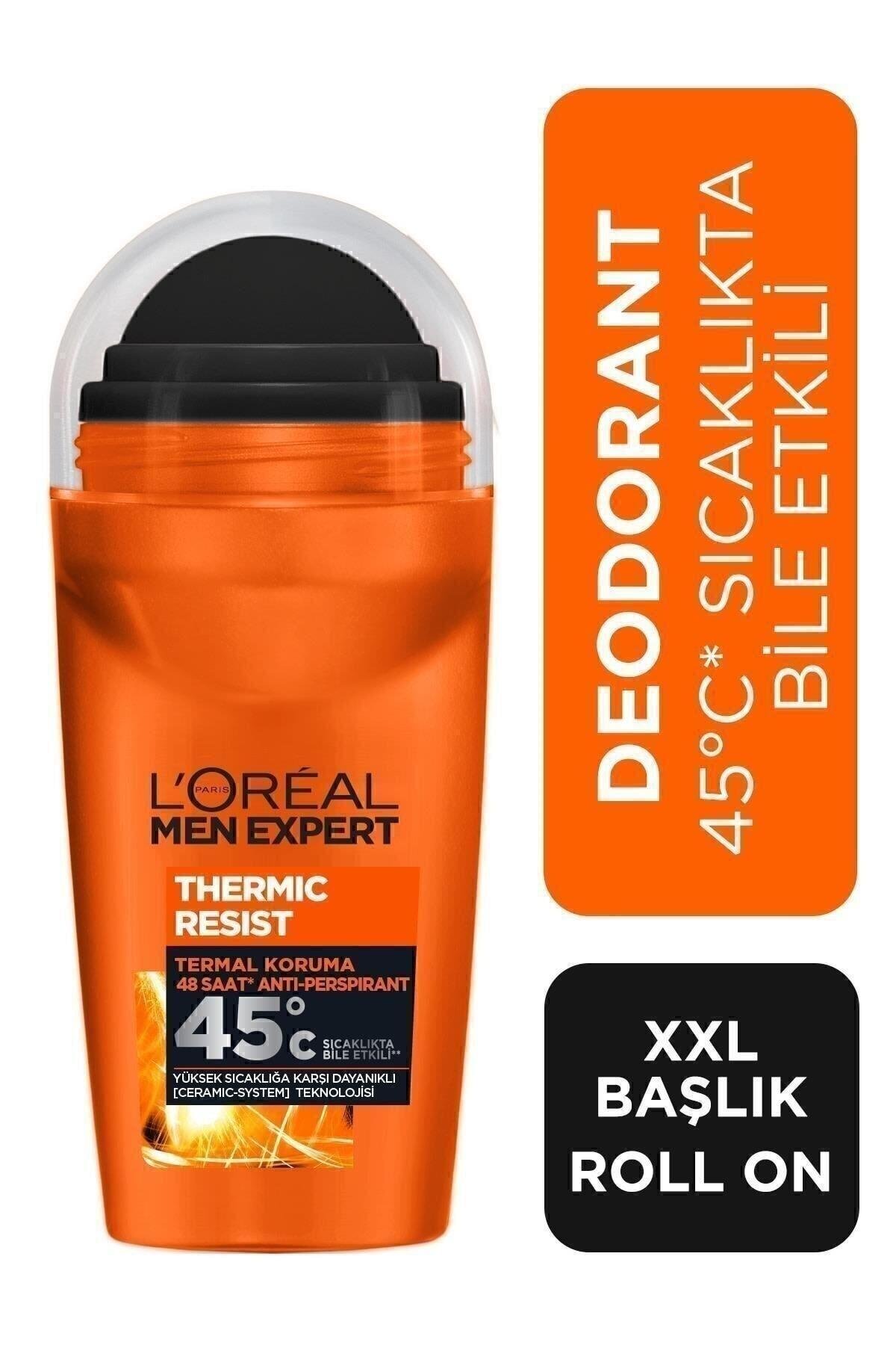 L'Oreal Paris Men Expert Thermic Resist Anti Perspirant Yüksek Sıcaklıkta Etkili Erkek Roll On Deodorant 50ml