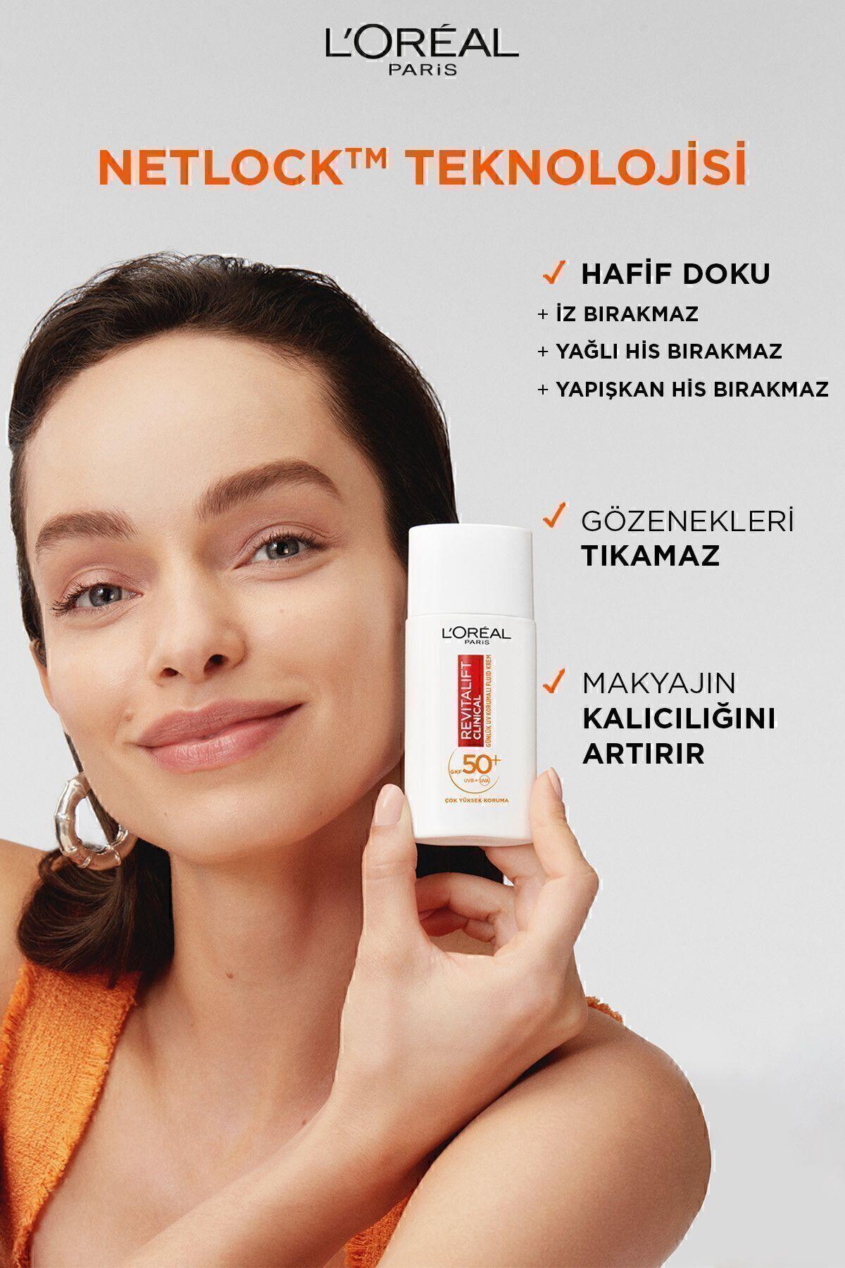 L'Oreal Paris Revitalift Clinical Spf 50+ Günlük Yüksek Uv Korumalı Yüz Güneş Kremi 50ml
