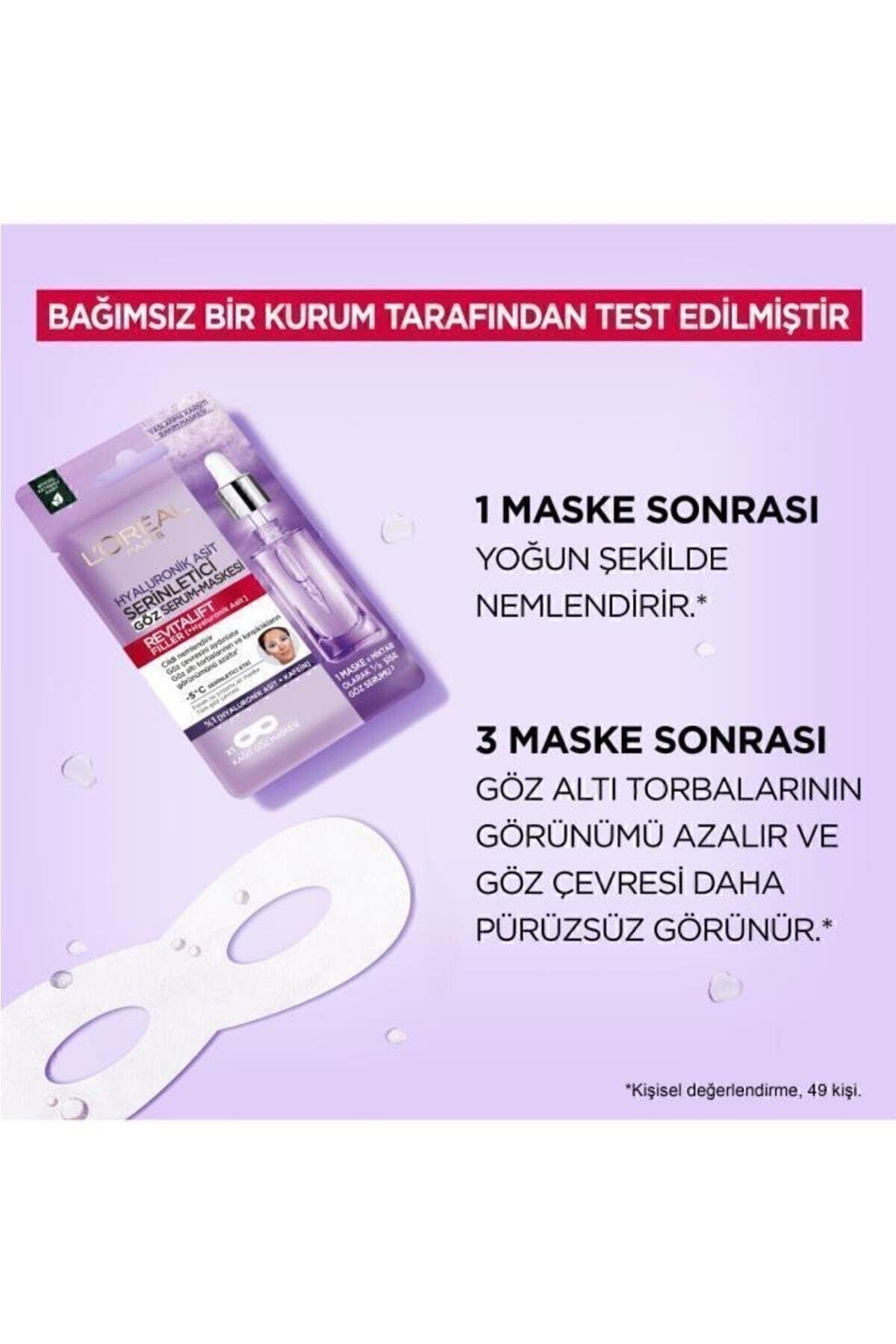 L'Oreal Paris Revitalift Filler Serinletici Göz Serum Maskesi