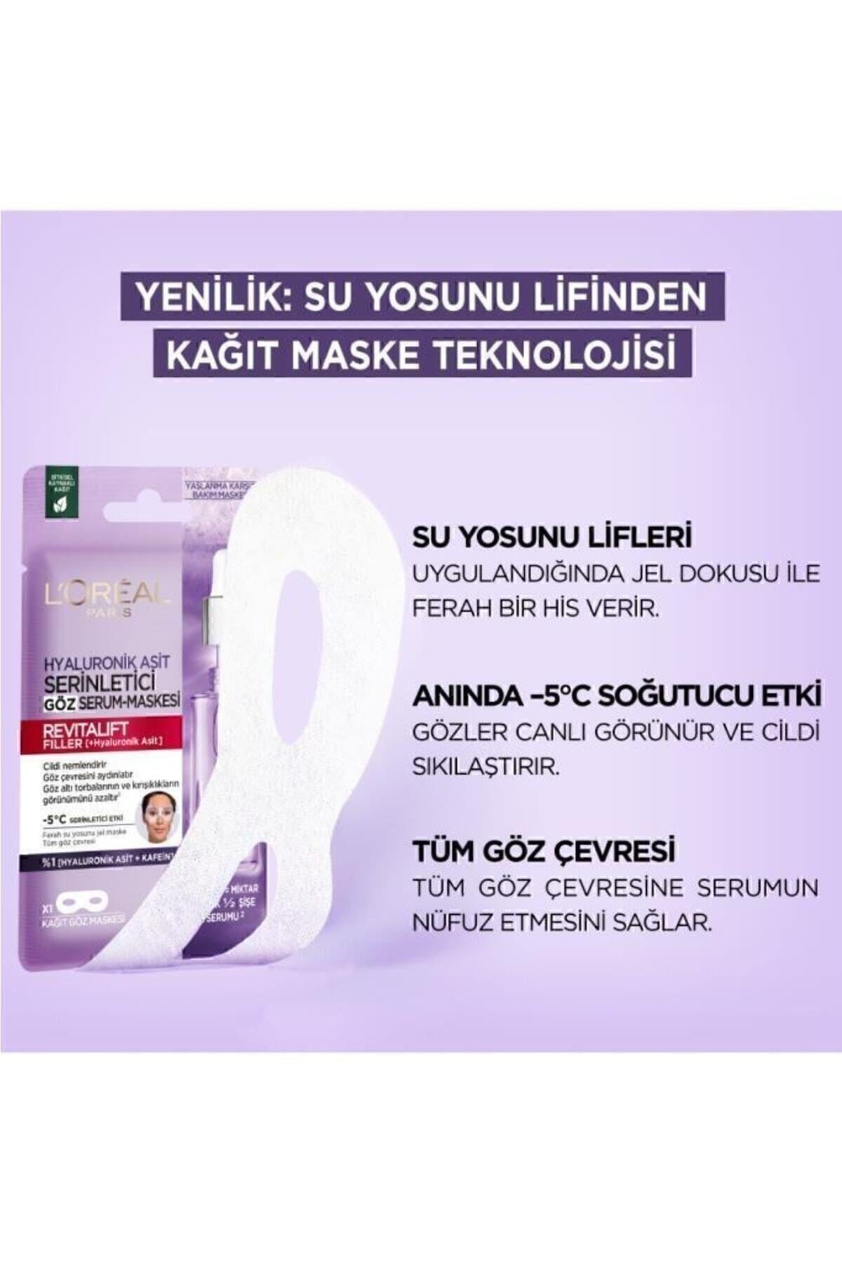 L'Oreal Paris Revitalift Filler Serinletici Göz Serum Maskesi