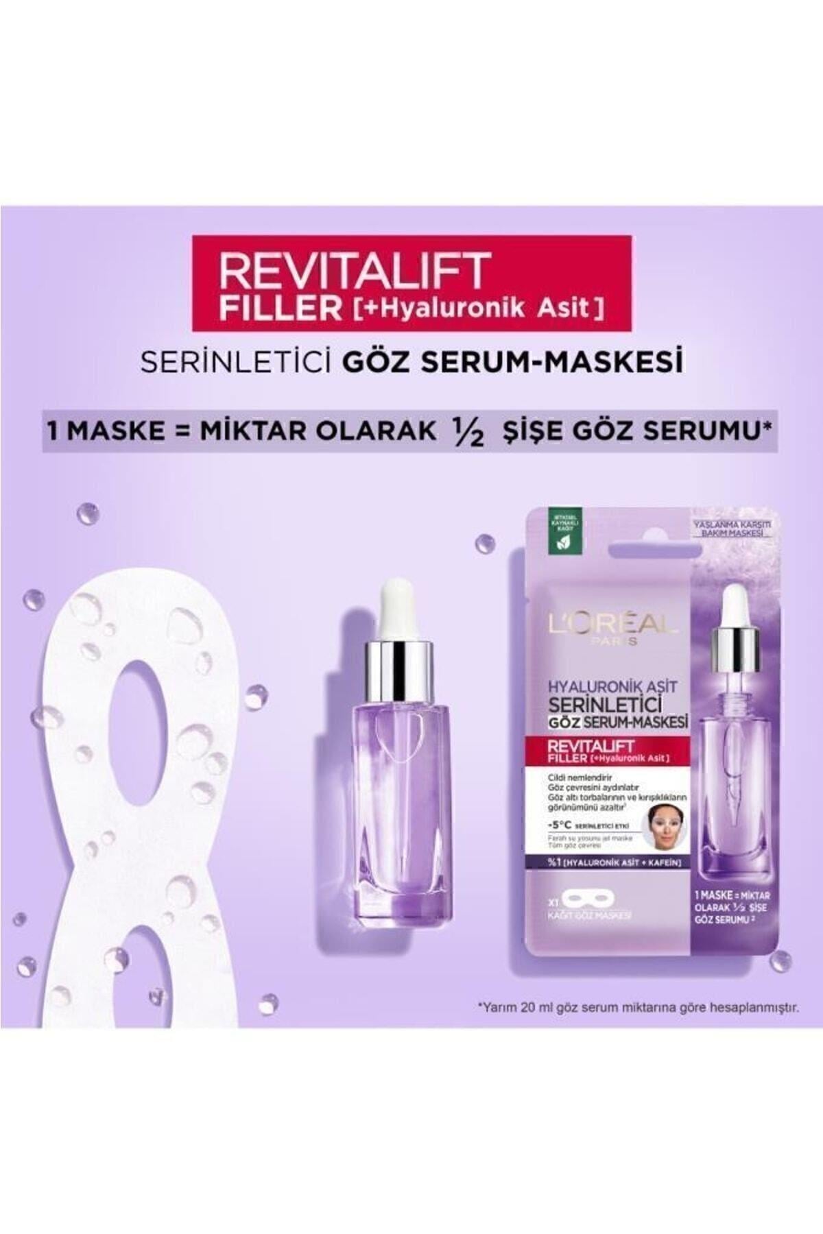L'Oreal Paris Revitalift Filler Serinletici Göz Serum Maskesi