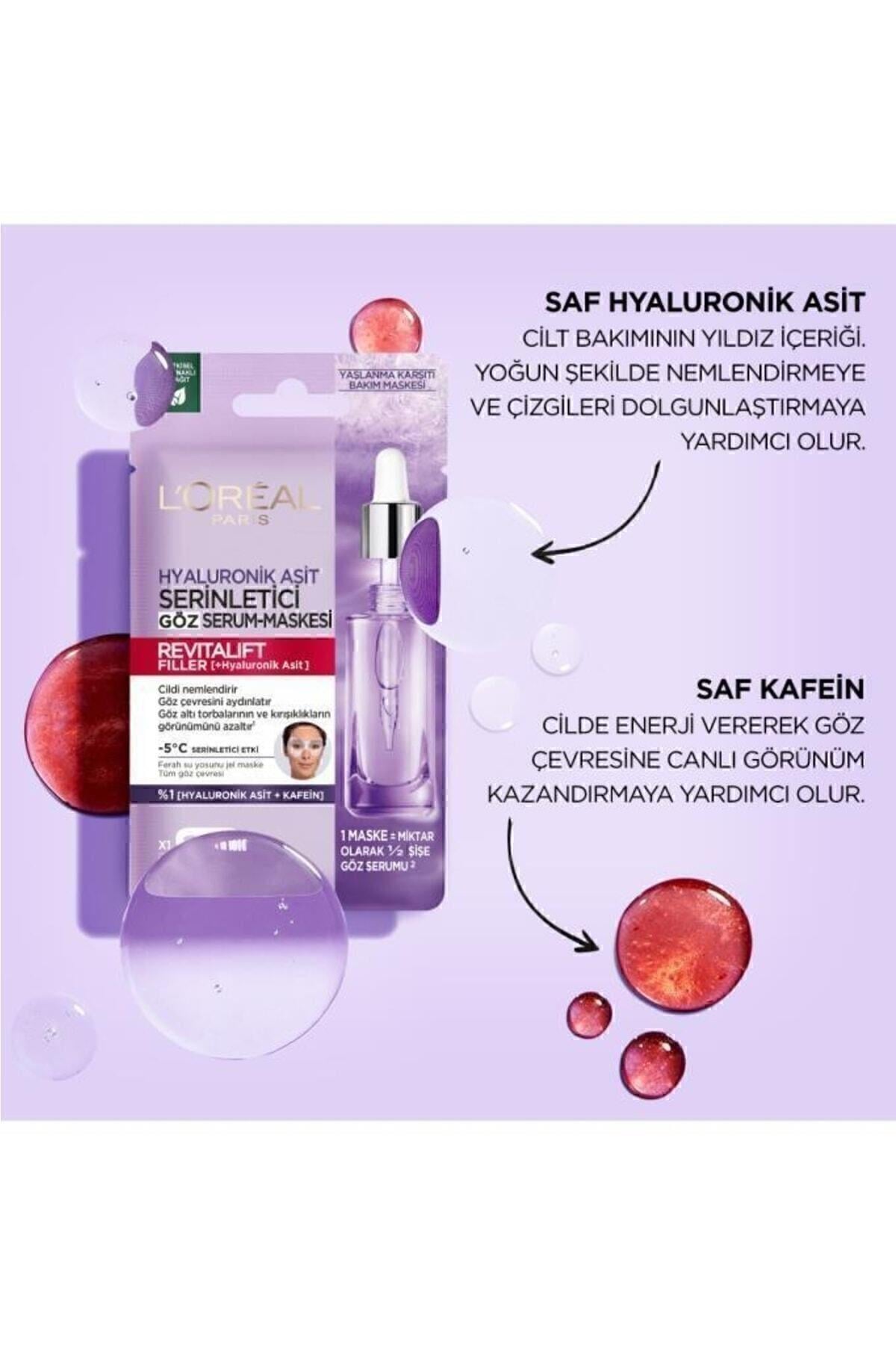 L'Oreal Paris Revitalift Filler Serinletici Göz Serum Maskesi