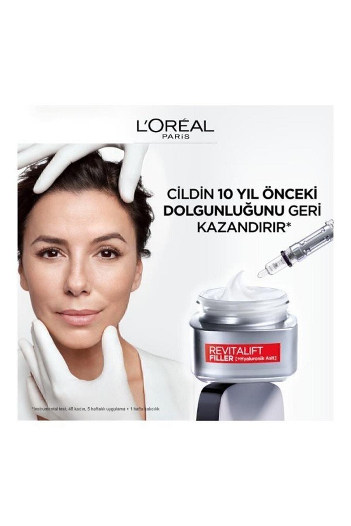 L'Oreal Paris Revitalift Filler Yoğun Dolgunlaştırıcı Yaşlanma Karşıtı Gündüz Kremi 50ml - Hyaluronik Asit