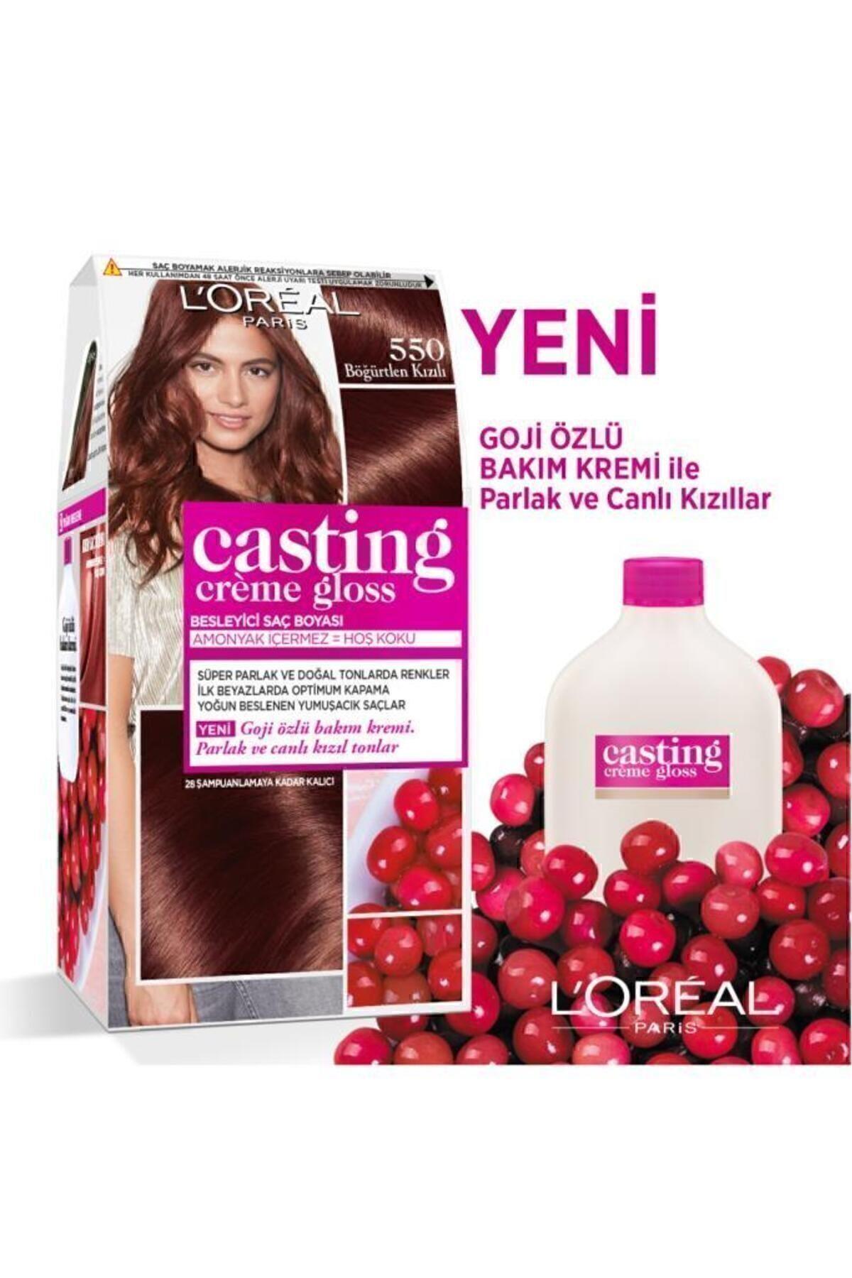 L'Oreal Paris Saç Boyası - Casting Creme Gloss 550 Böğürtlen Kızılı 3600523291489