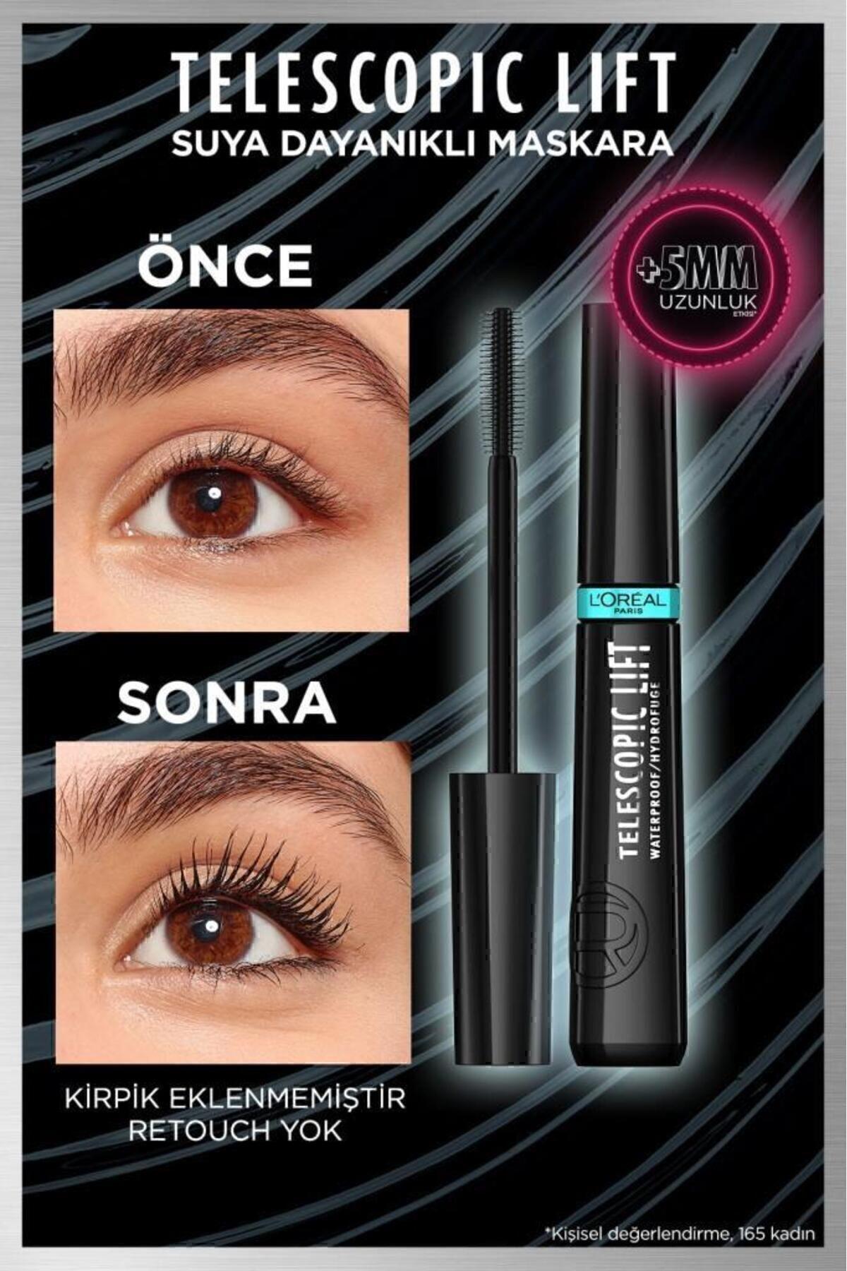 L'Oreal Paris Telescopic Lift Suya Dayanıklı Maskara