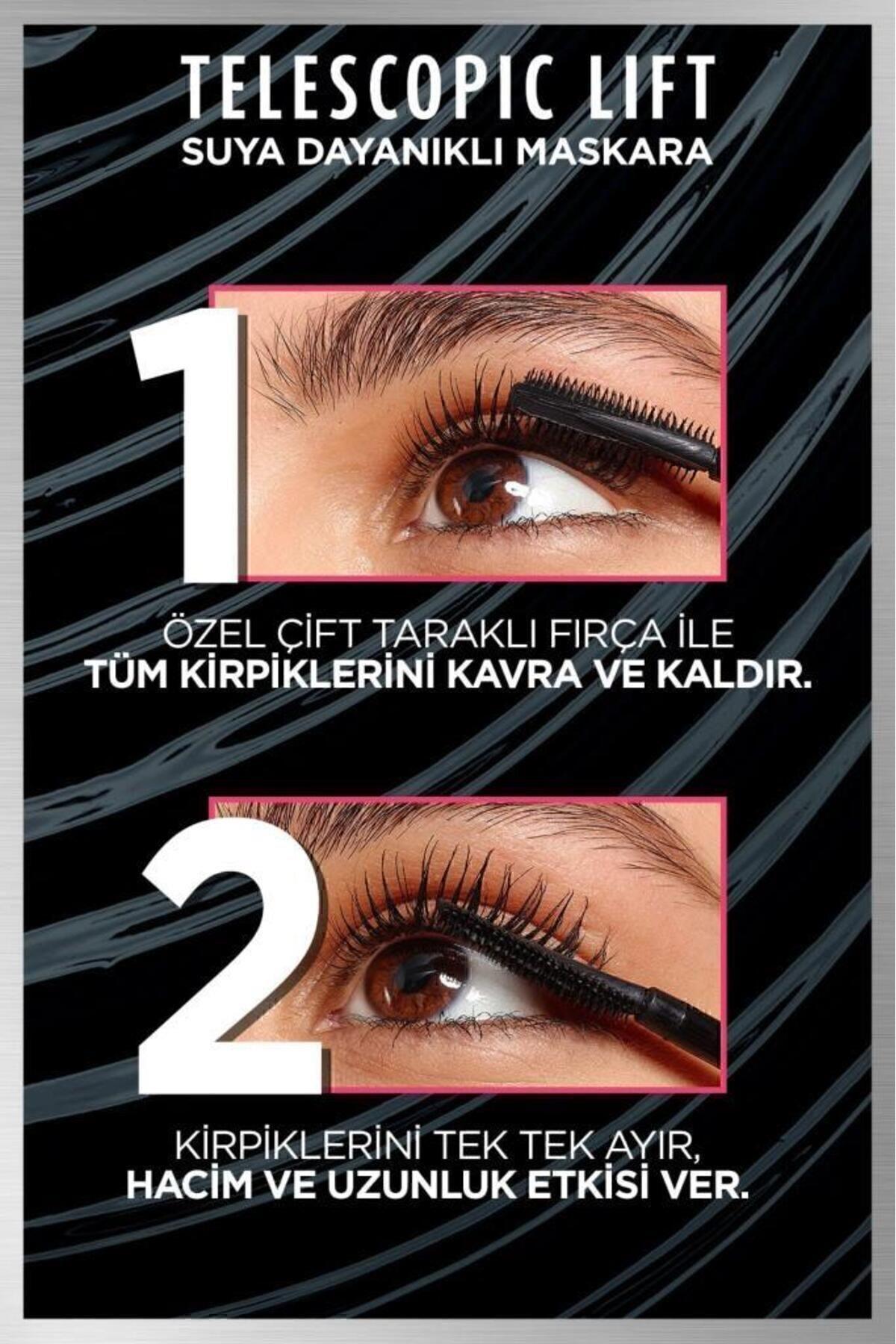 L'Oreal Paris Telescopic Lift Suya Dayanıklı Maskara