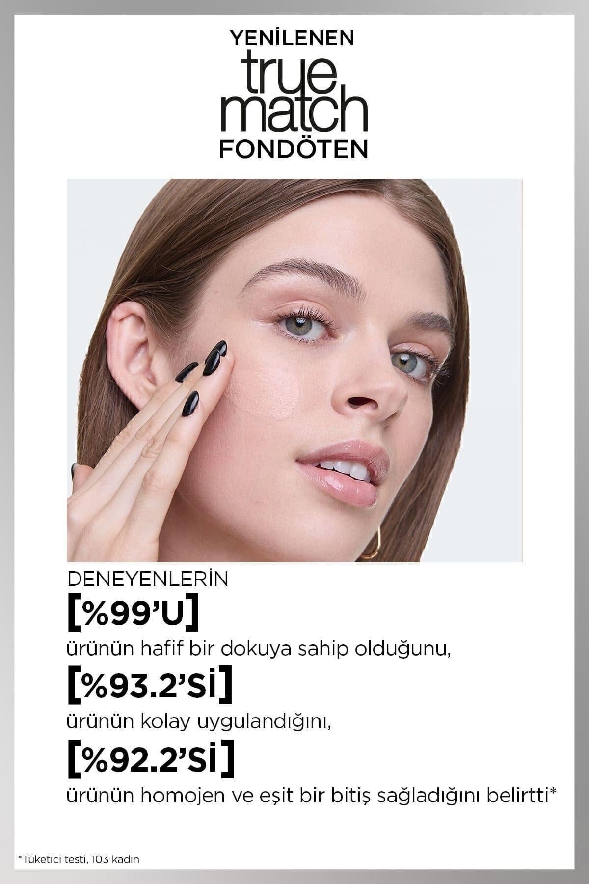 L'Oreal Paris True Match Bakım Yapan Fondöten - 1N Nötr Alt Ton Kapatıcı