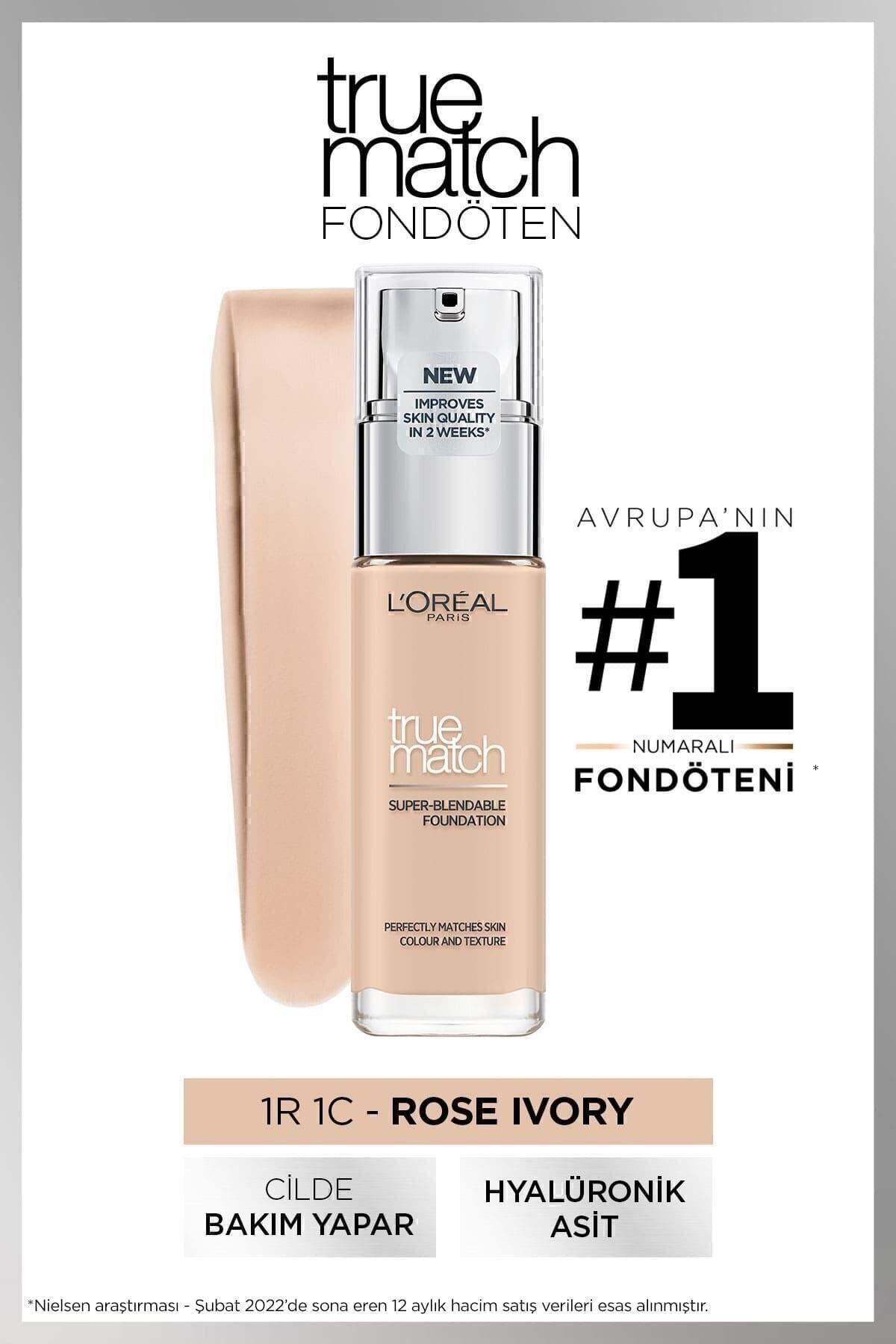 L'Oreal Paris True Match Bakım Yapan Fondöten - 1C Soğuk Alt Ton Kapatıcı