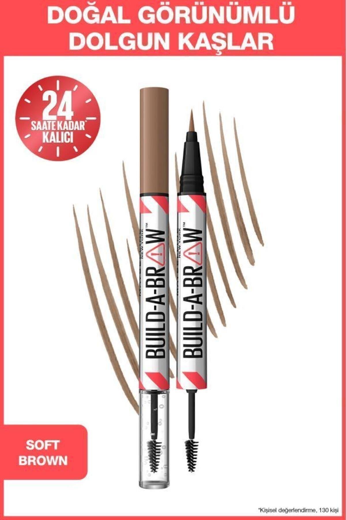 Maybelline New York Build a Brow 2in1 Kaş Kalemi ve Jeli Soft Brown