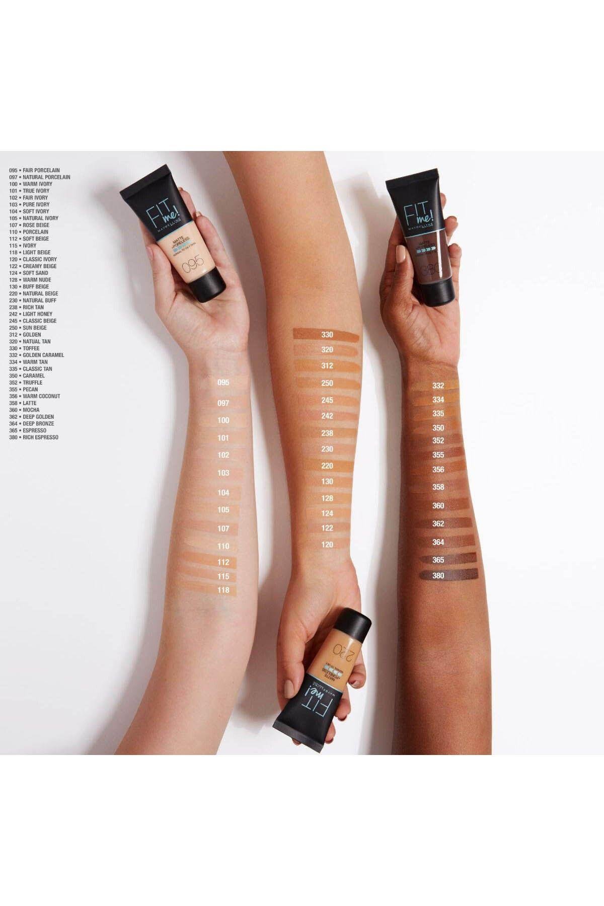 Maybelline New York Fit Me Matte Poreless Fondöten - 115 Ivory