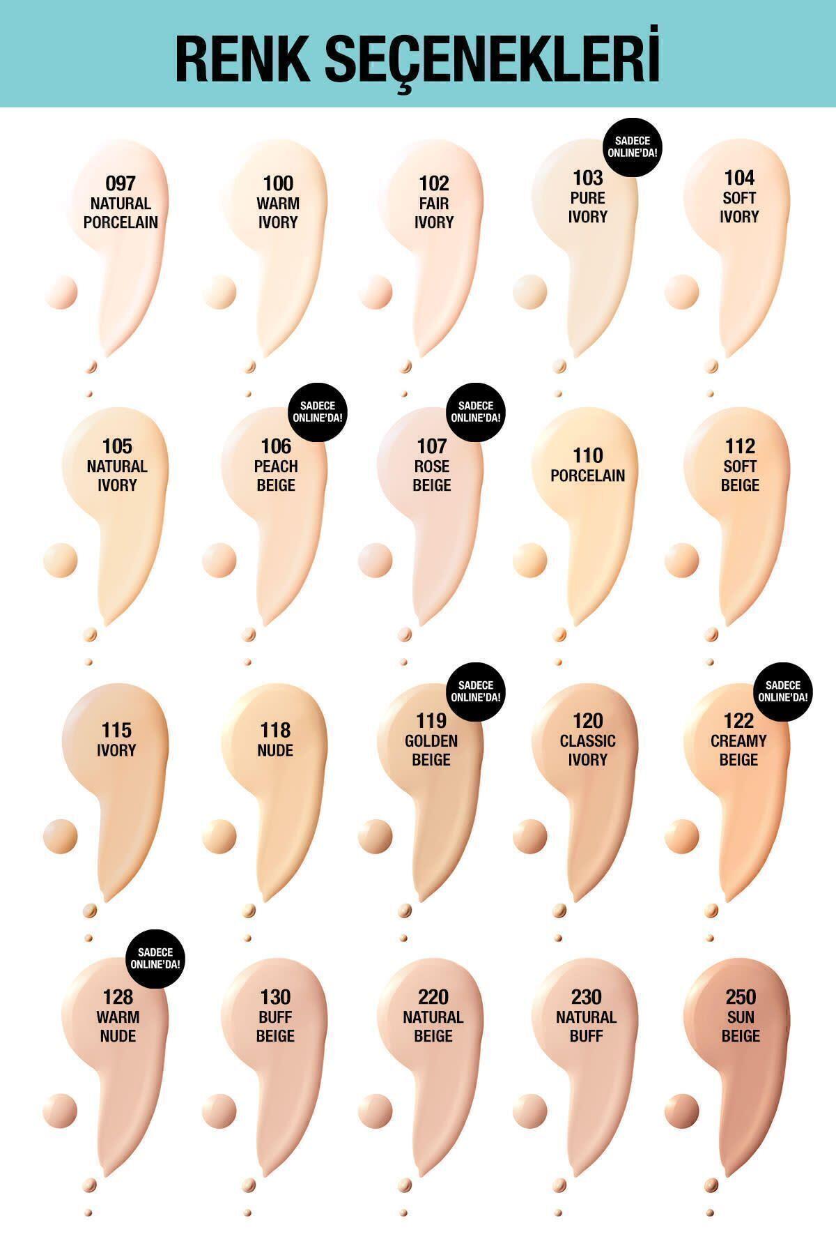 Maybelline New York Fit Me Matte+poreless Fondöten - 105 Natural Ivory