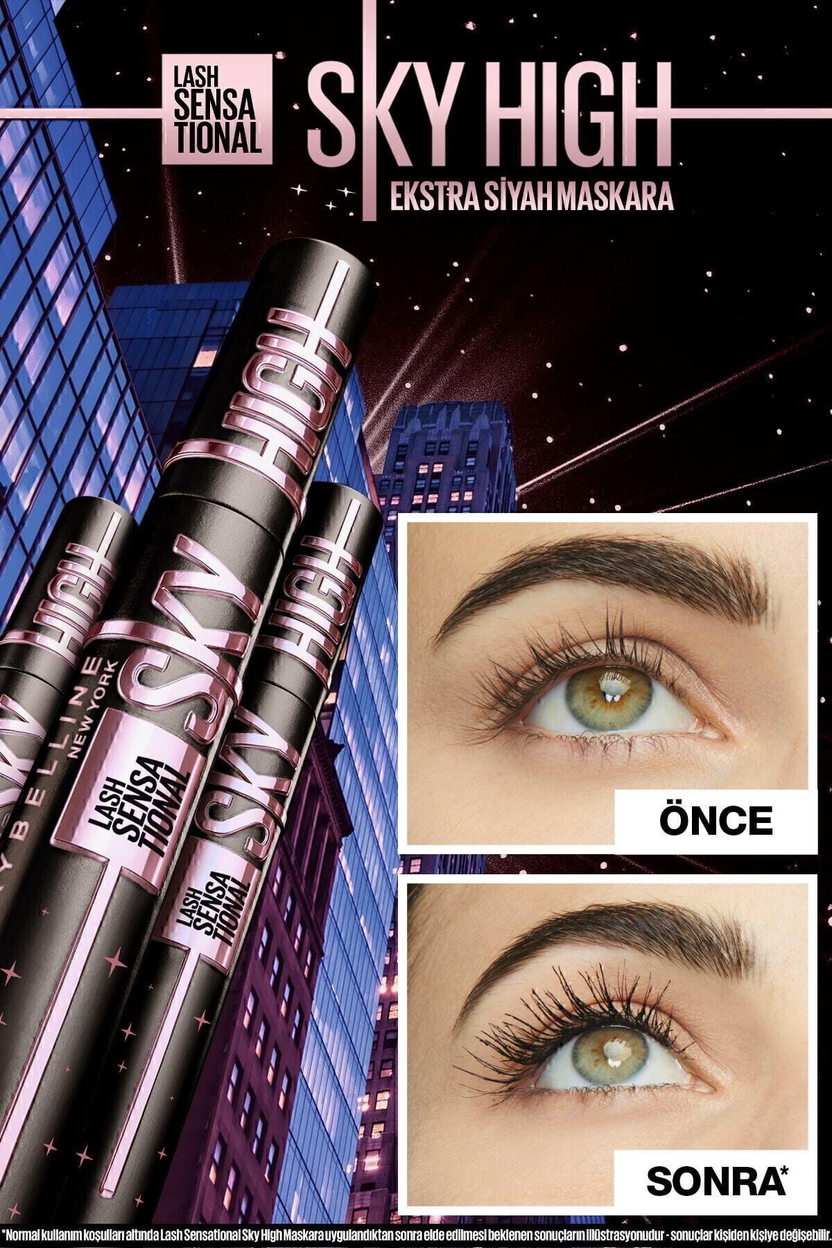 Maybelline New York Lash Sensational Sky High Cosmic Black Siyah Maskara